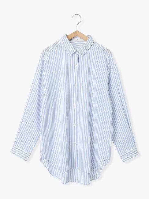 Samansa Mos2 blue「【接触冷感】マルチスタイルシャツ」|シャツ・ブラウス|