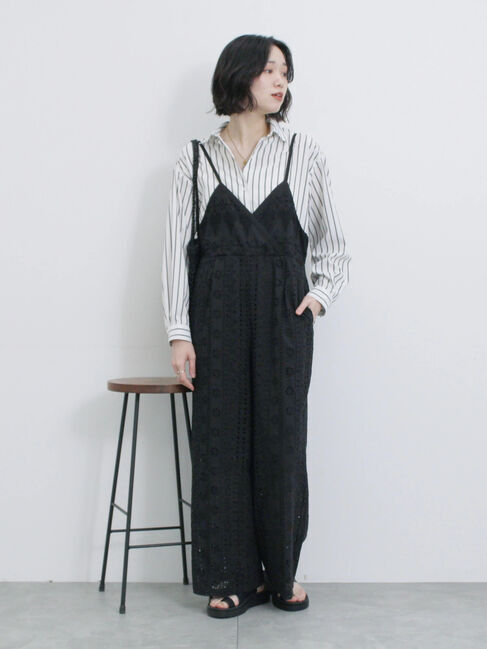 Samansa Mos2 blue「【接触冷感】マルチスタイルシャツ」|シャツ・ブラウス|