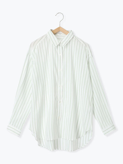 Samansa Mos2 blue「【接触冷感】マルチスタイルシャツ」|シャツ・ブラウス|