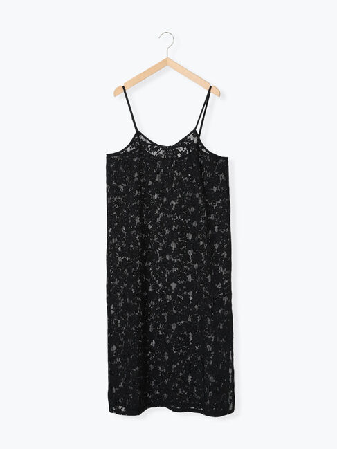 Samansa Mos2 blue「メッシュレースキャミワンピース」|ワンピース|