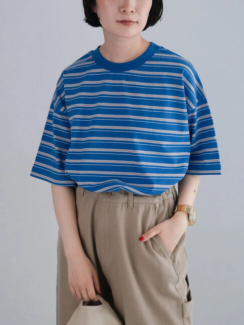 SM2「マルチボーダーTシャツ」|Tシャツ・カットソー|ブルー