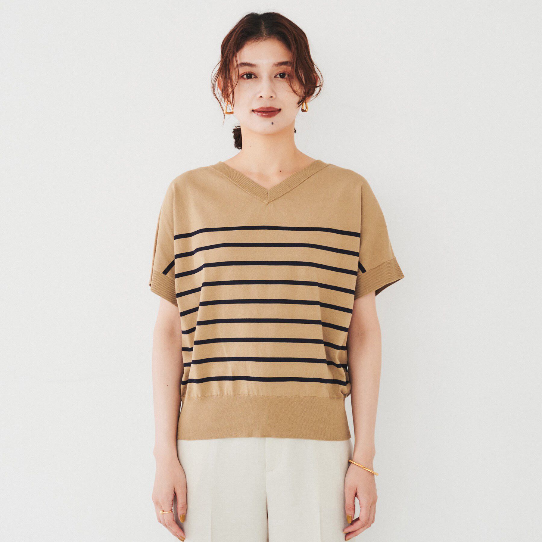 UNTITLED「【2WAY/薄手/清涼感】コットンエステル サマーニット」|ニット・セーター|