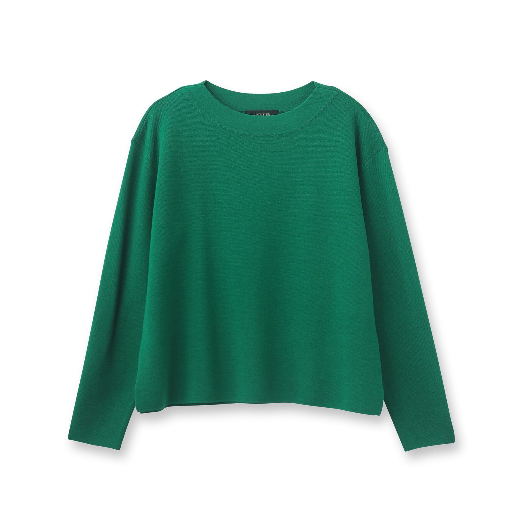 UNTITLED「【アンサンブル可能/8色展開】ミラノリブ ワイドボートネックプルオーバーニット」|ニット・セーター|