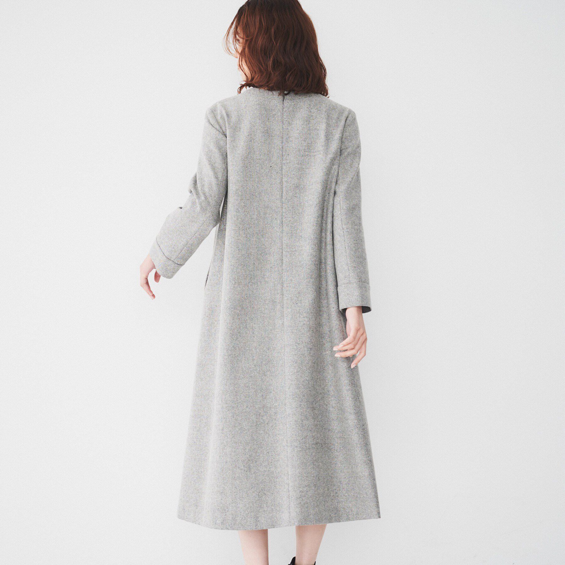 UNTITLED「【ポケット付/きれいめ】ネップツイード Aラインワンピース」|ワンピース|