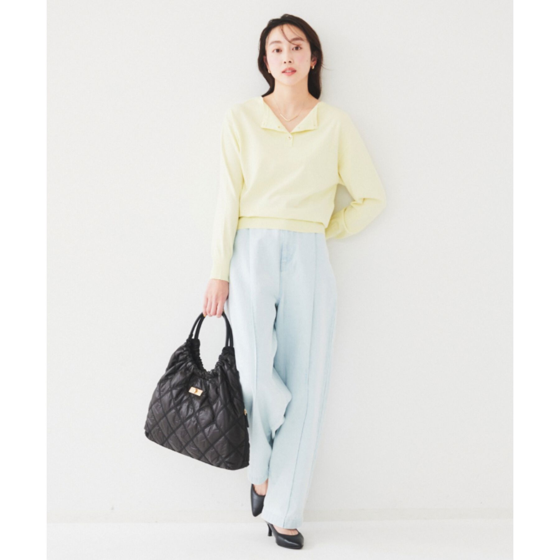 UNTITLED「【洗える/2WAY】ストレッチニット」|ニット・セーター|