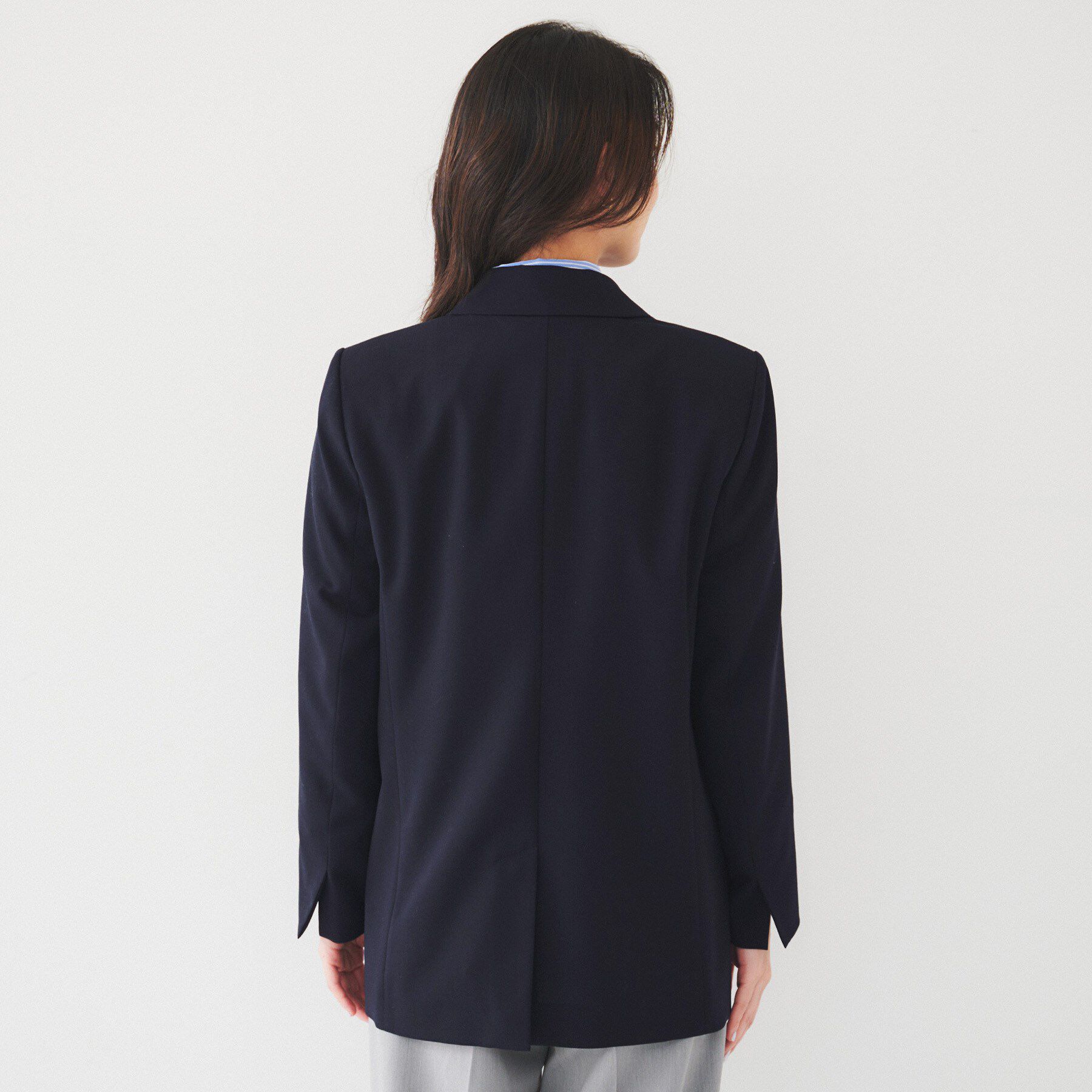 UNTITLED「【通勤/春の軽羽織り】サマーウール調 ダブルブレストジャケット」|テーラードジャケット|