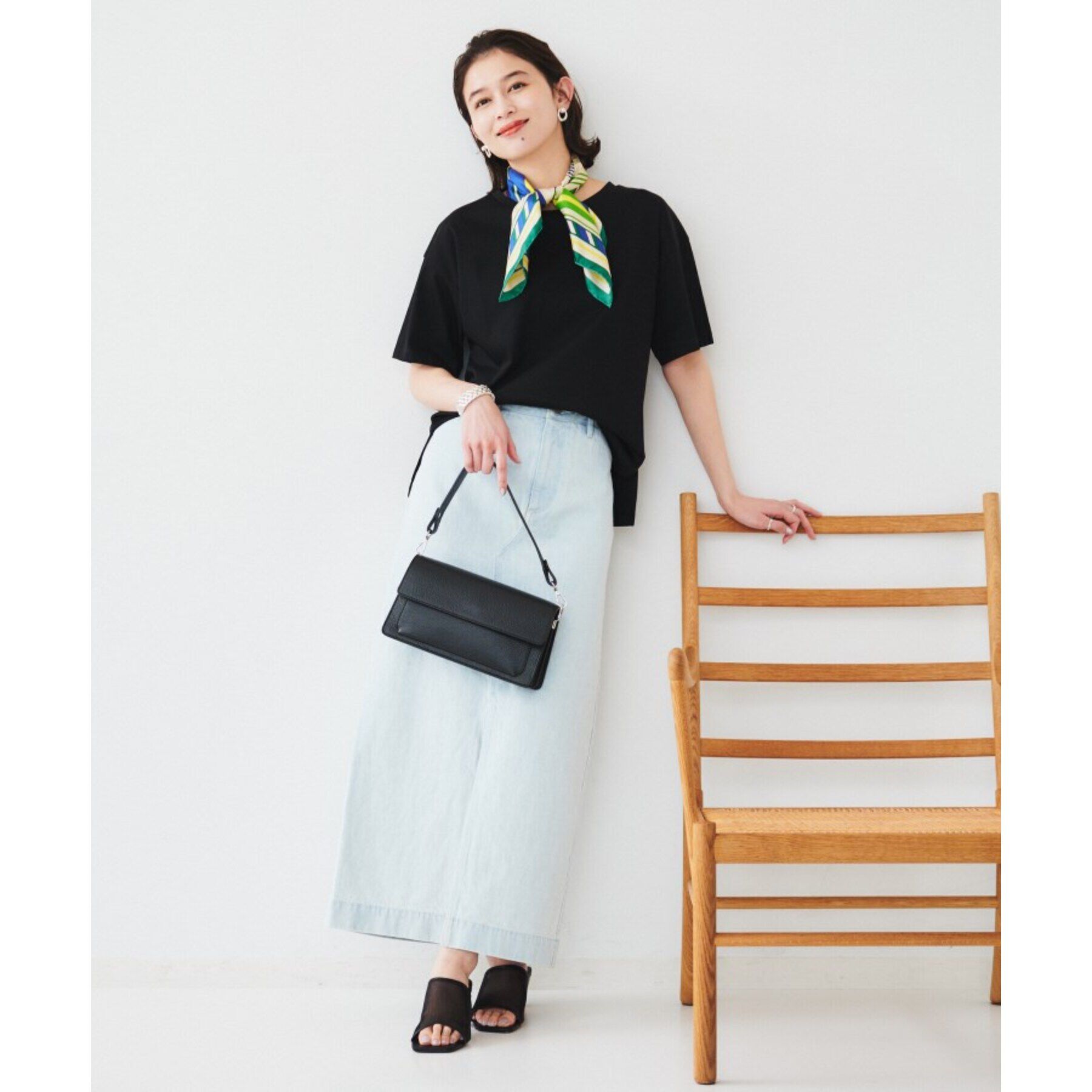 UNTITLED「セミタイトデニムスカート」|スカート|