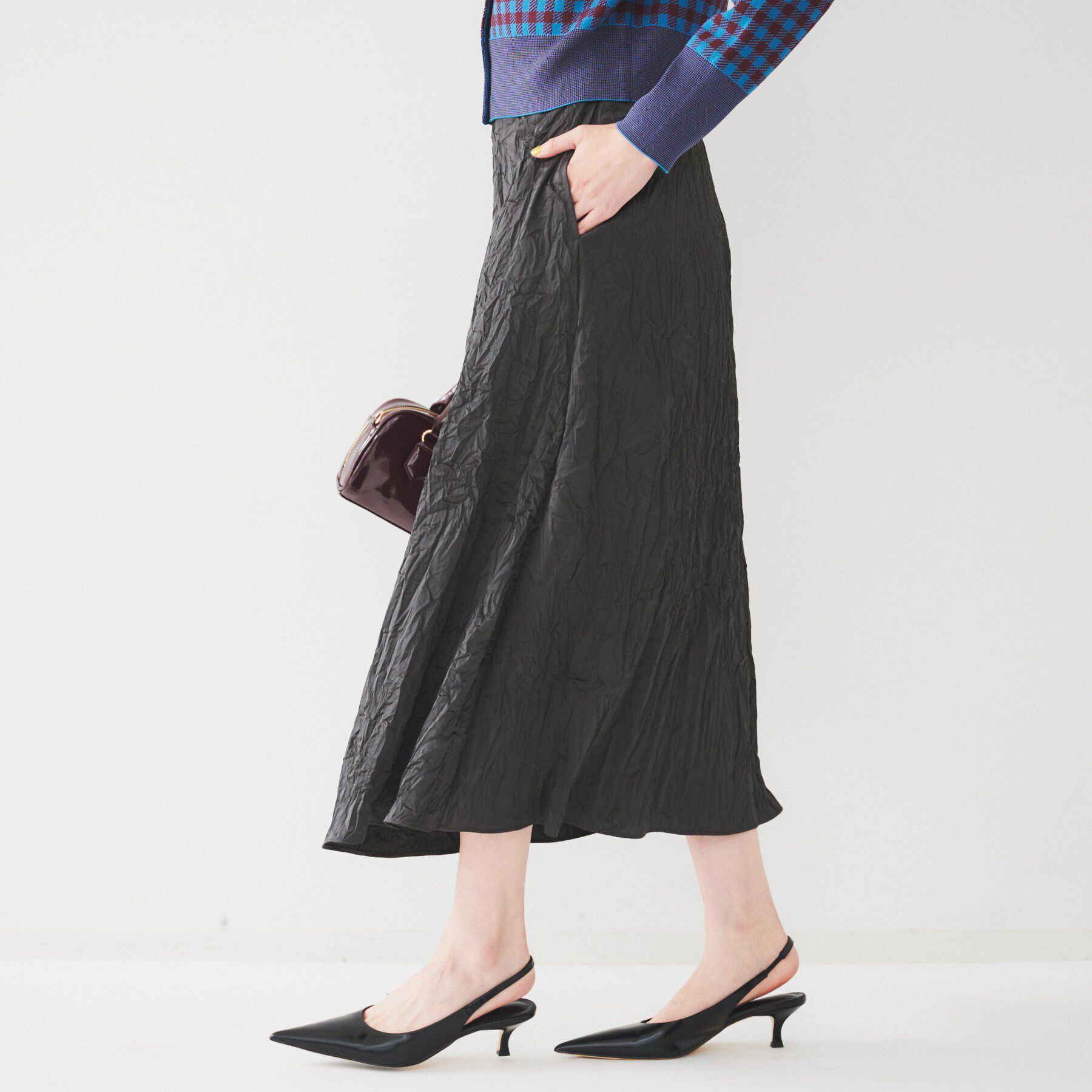 UNTITLED「クラッシュAラインスカート」|スカート|