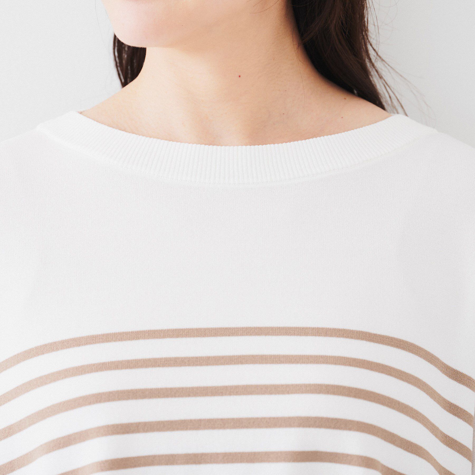 UNTITLED「【体型カバー/透けにくい】ワイドシルエットニット」|ニット・セーター|