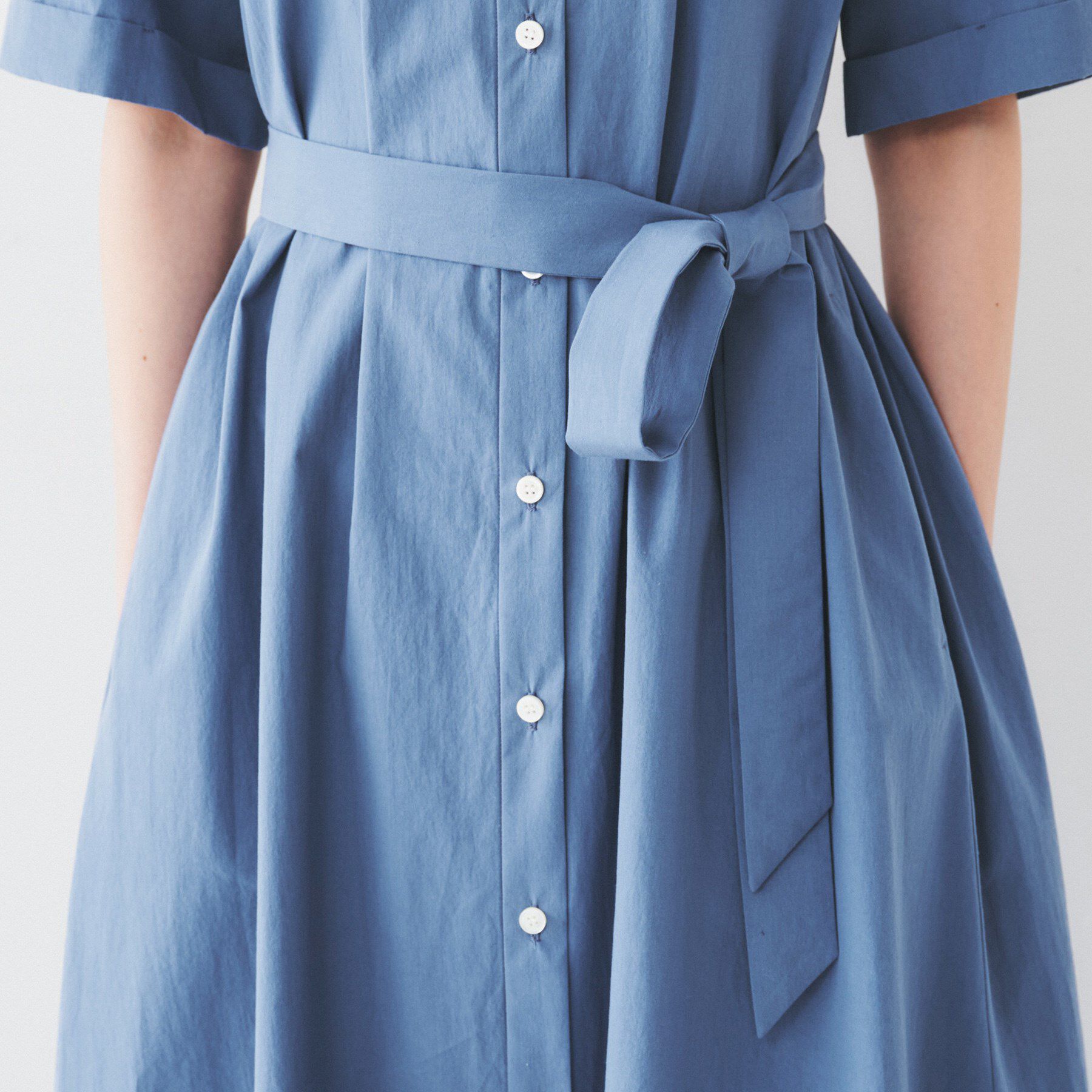 UNTITLED「【コットン100／前開き／夏ワンピ】ロングシャツワンピース」|ワンピース|