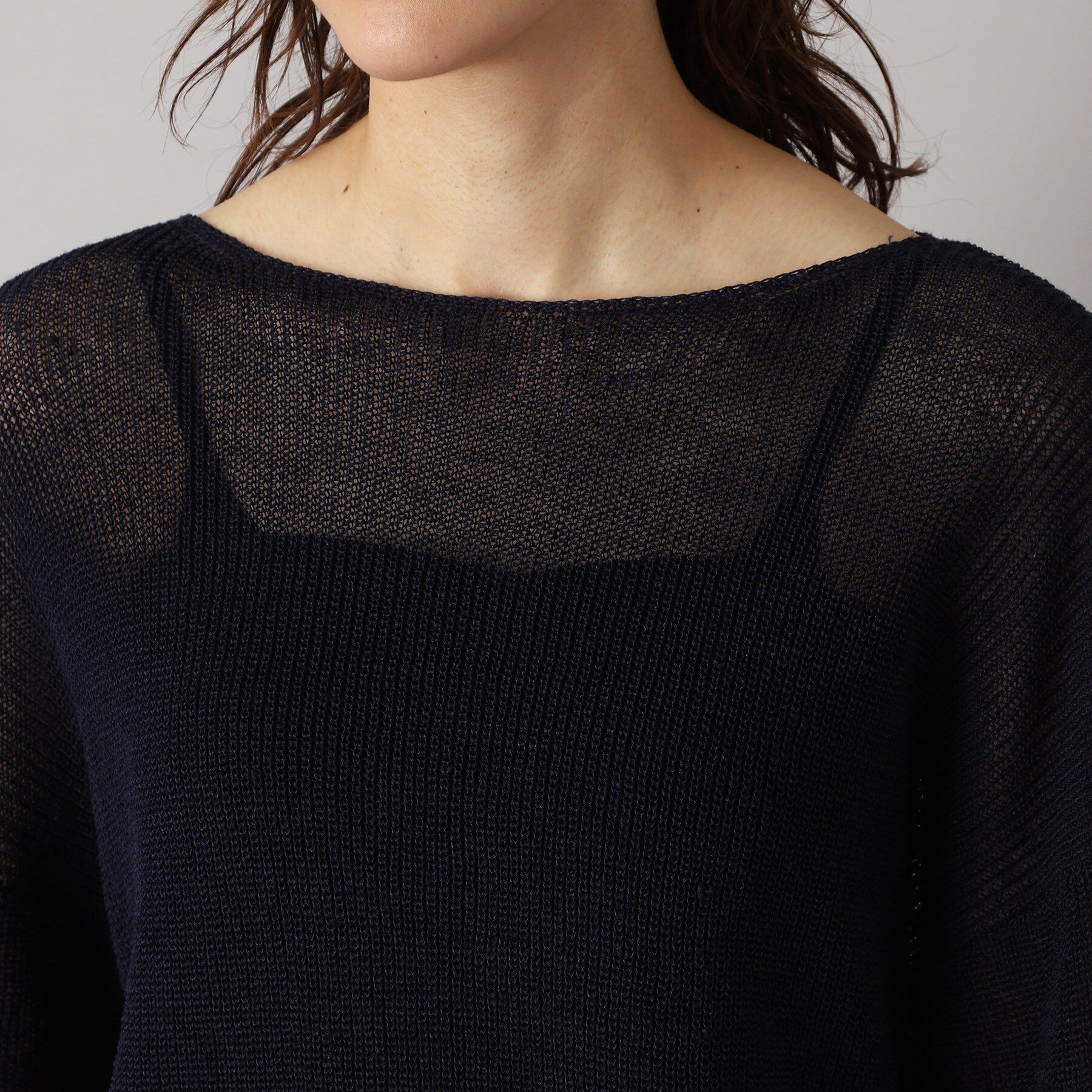 DRESSTERIOR「【洗える/薄手/清涼感】リネンブレンドプルオーバー」|ニット・セーター|