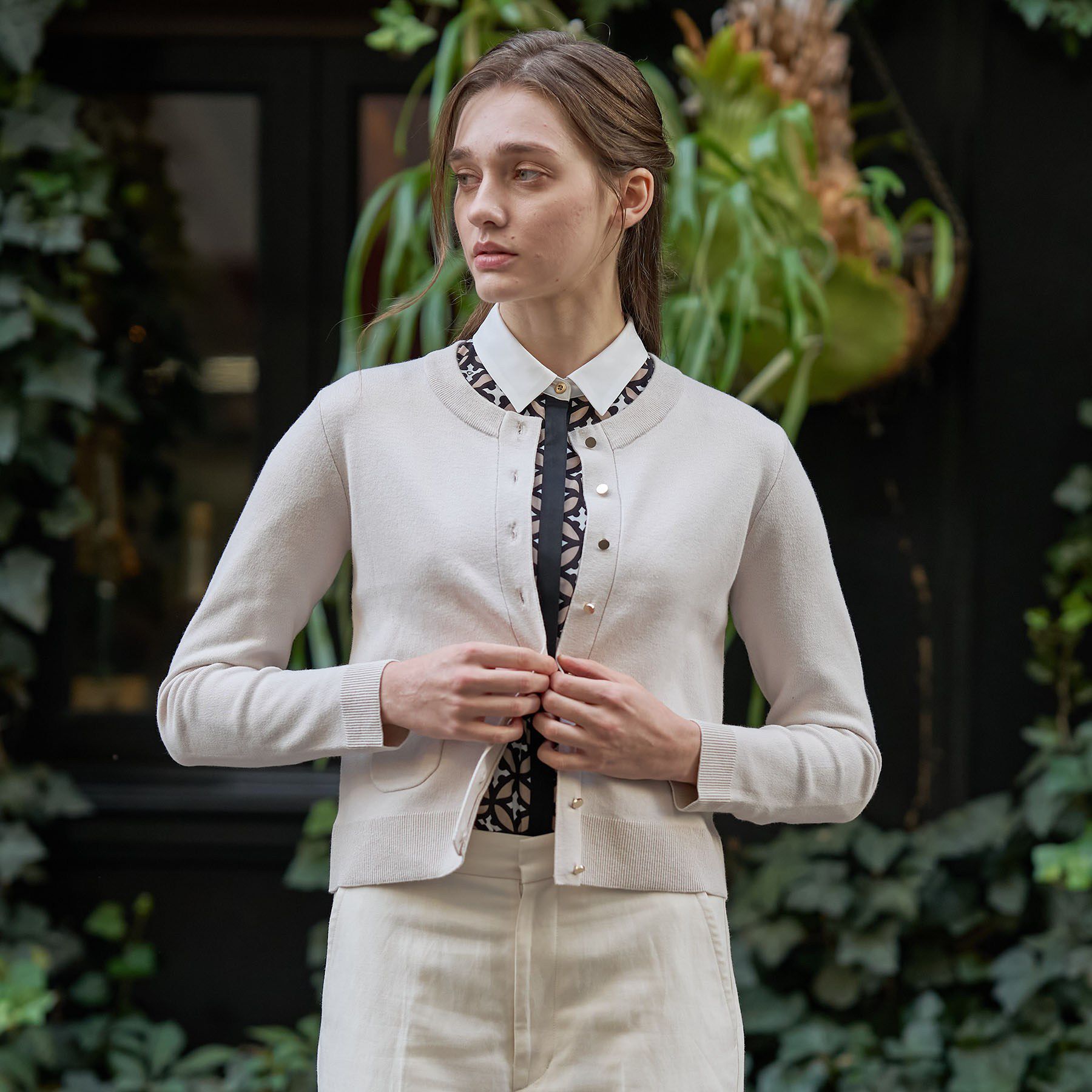 DRESSTERIOR「ウォッシャブルコットンカシミヤカーディガン」|カーディガン|