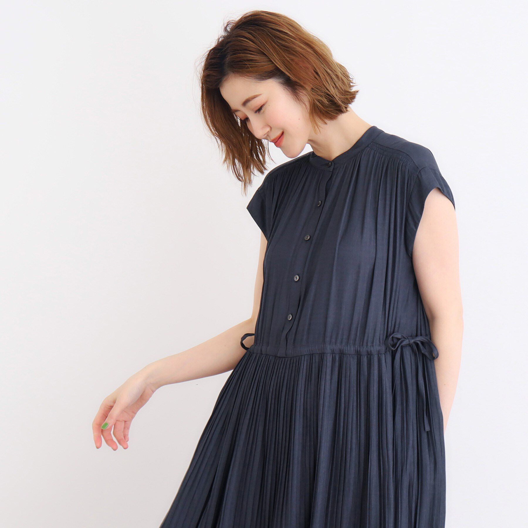 grove「シャーリングプリーツワンピース」|ワンピース|