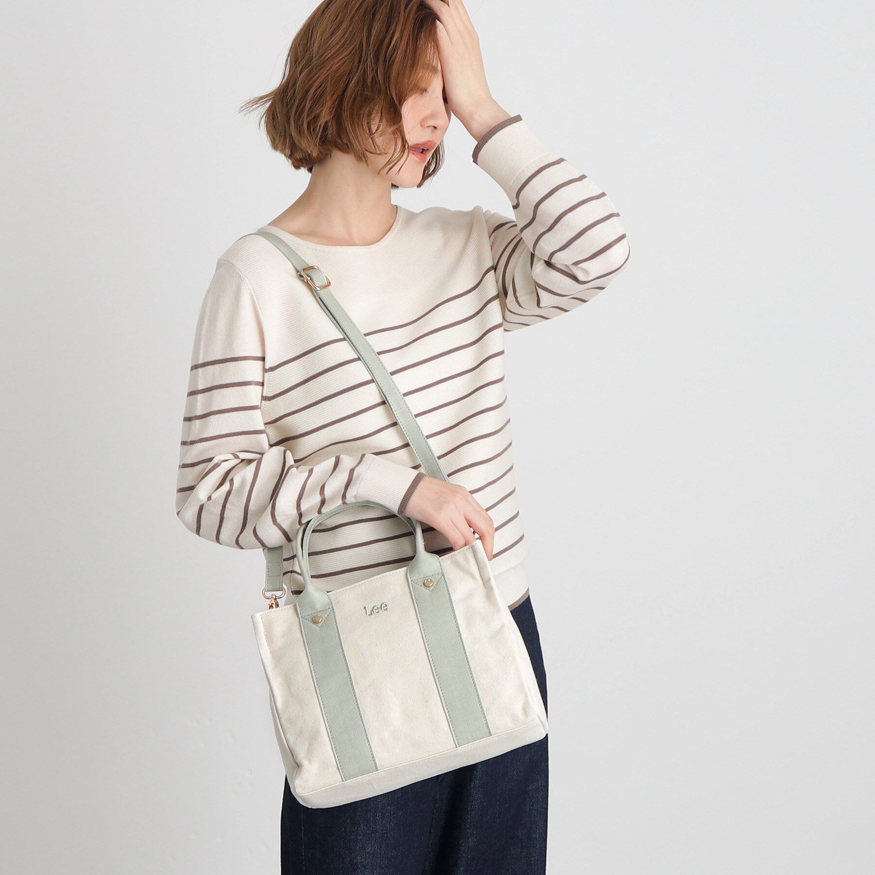 grove「【Lee別注】スクエアキャンバストート」|トートバッグ|