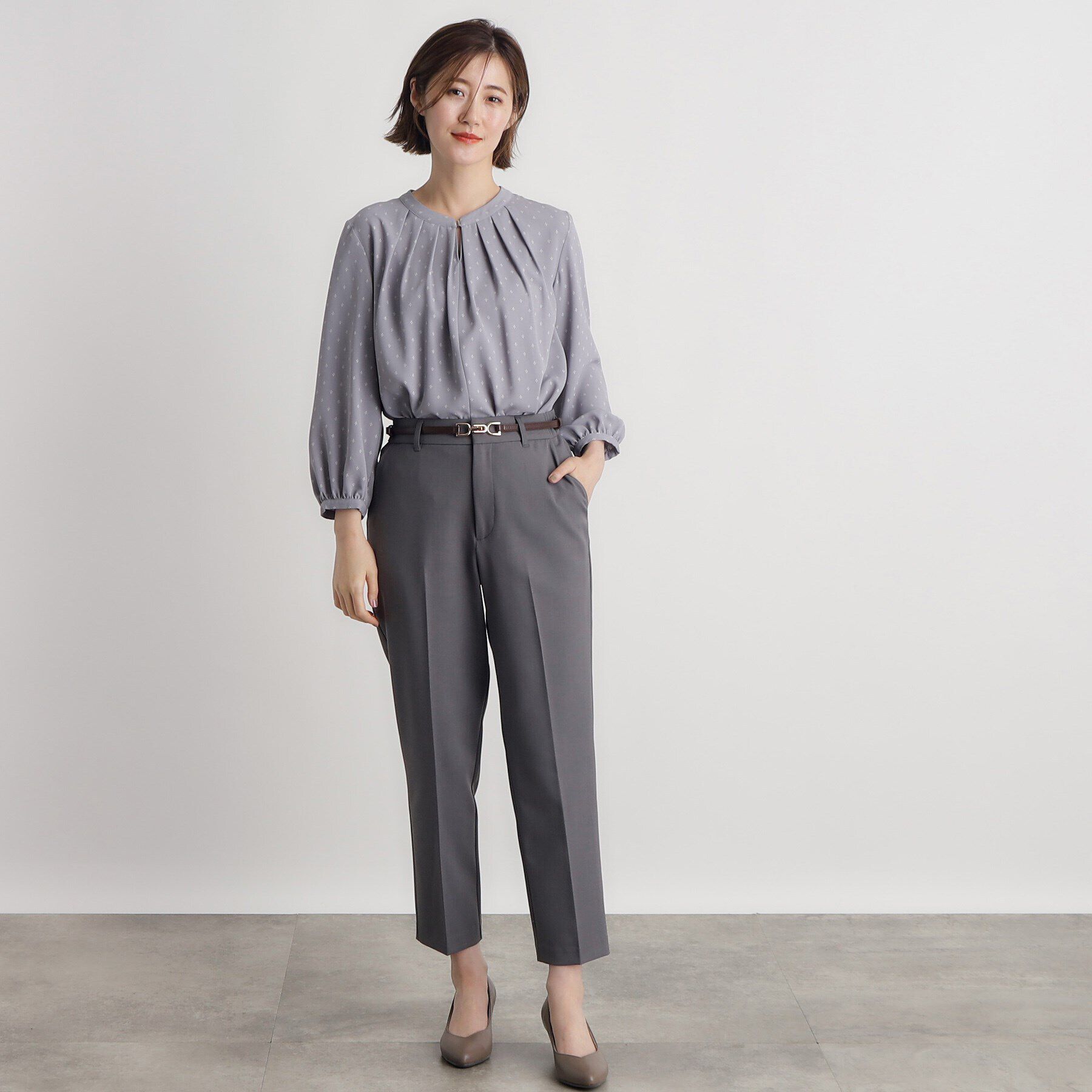 grove「プリントタックブラウス」|シャツ・ブラウス|