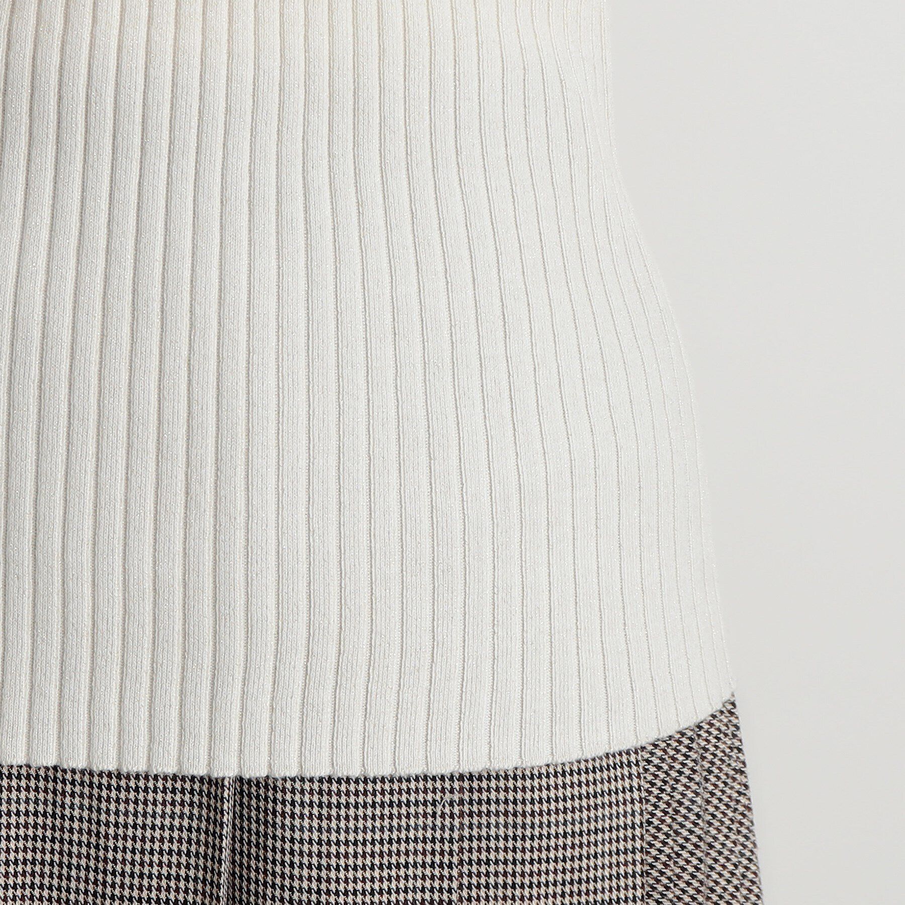 grove「バック釦ラメリブニットプルオーバー」|ニット・セーター|