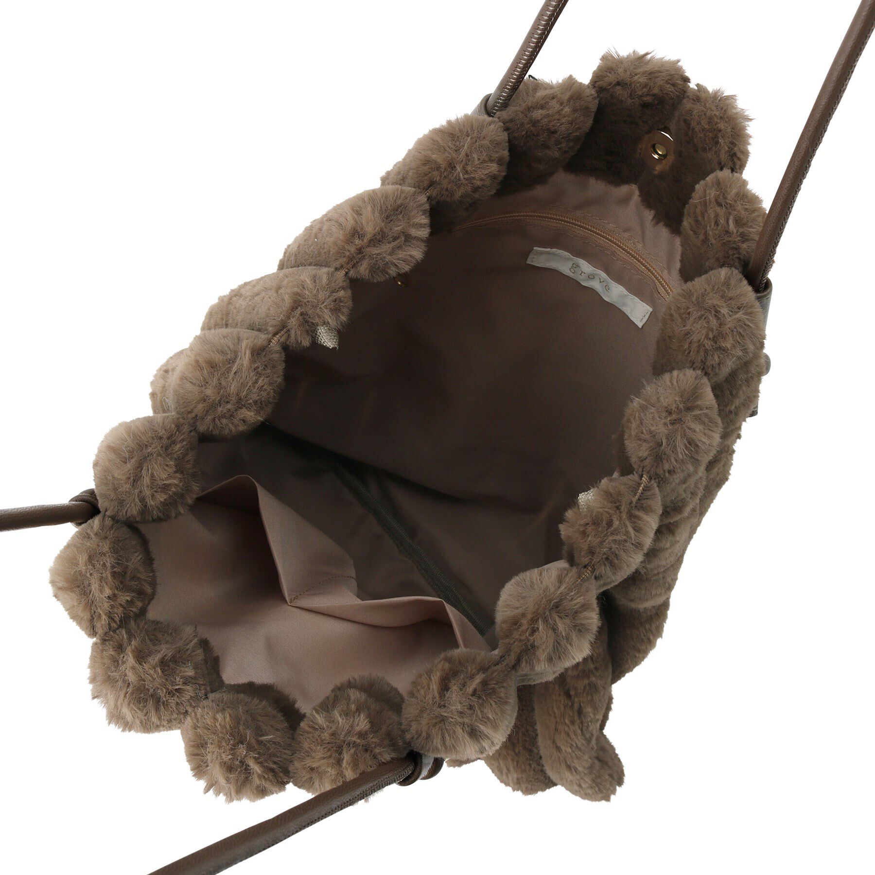 grove「【A4】ノットハンドルストライプエコファートート」|トートバッグ|