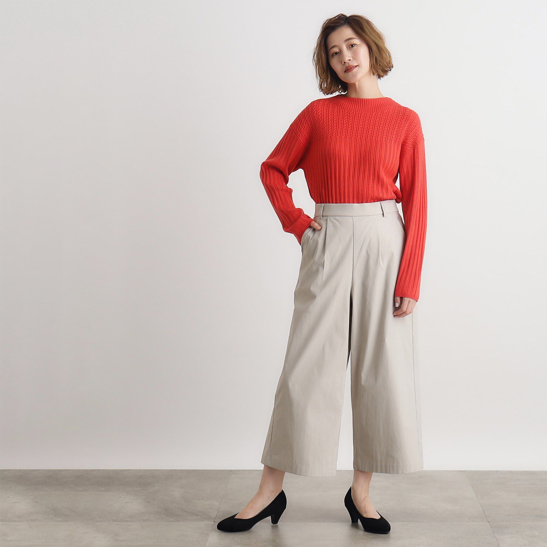 grove「【多機能】裏起毛ハイパーストレッチワイドパンツ」|その他|