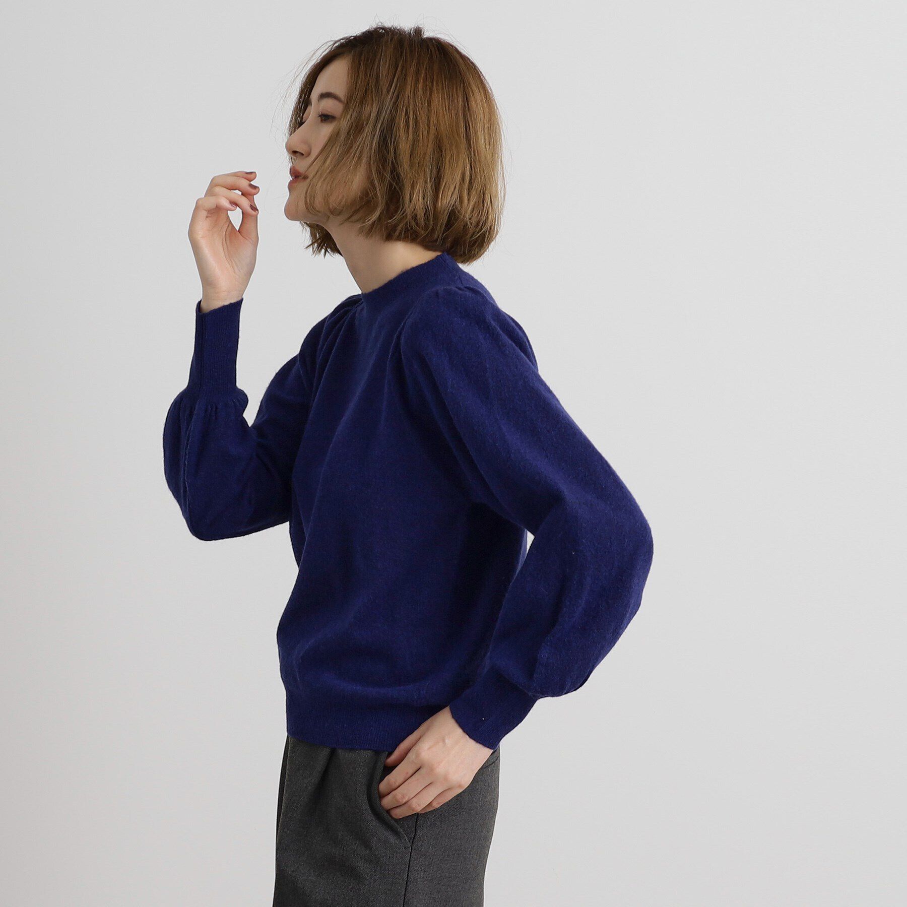 grove「ウールブレンドボリュームスリーブニット」|ニット・セーター|