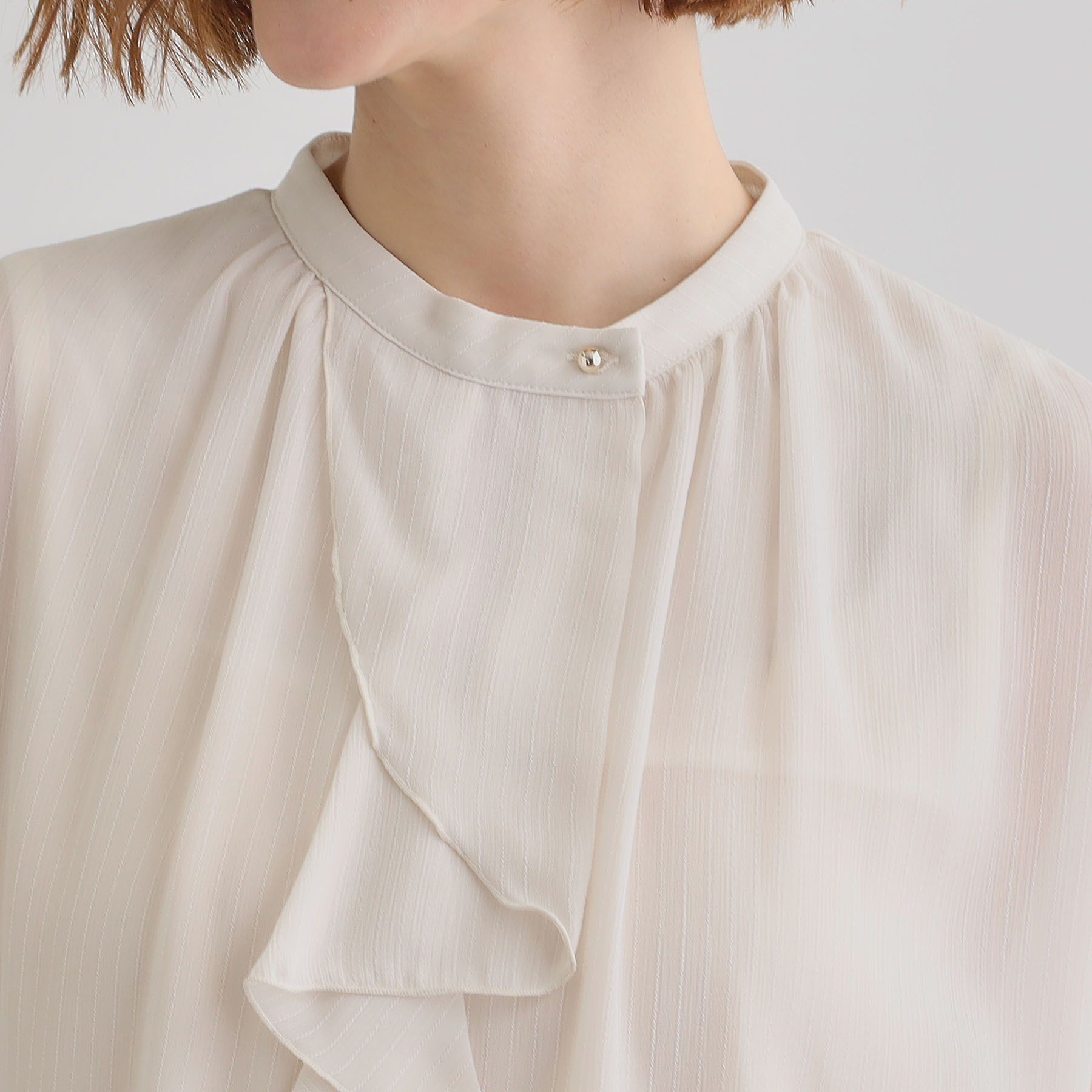 grove「フロントラッフルフリルブラウス」|シャツ・ブラウス|