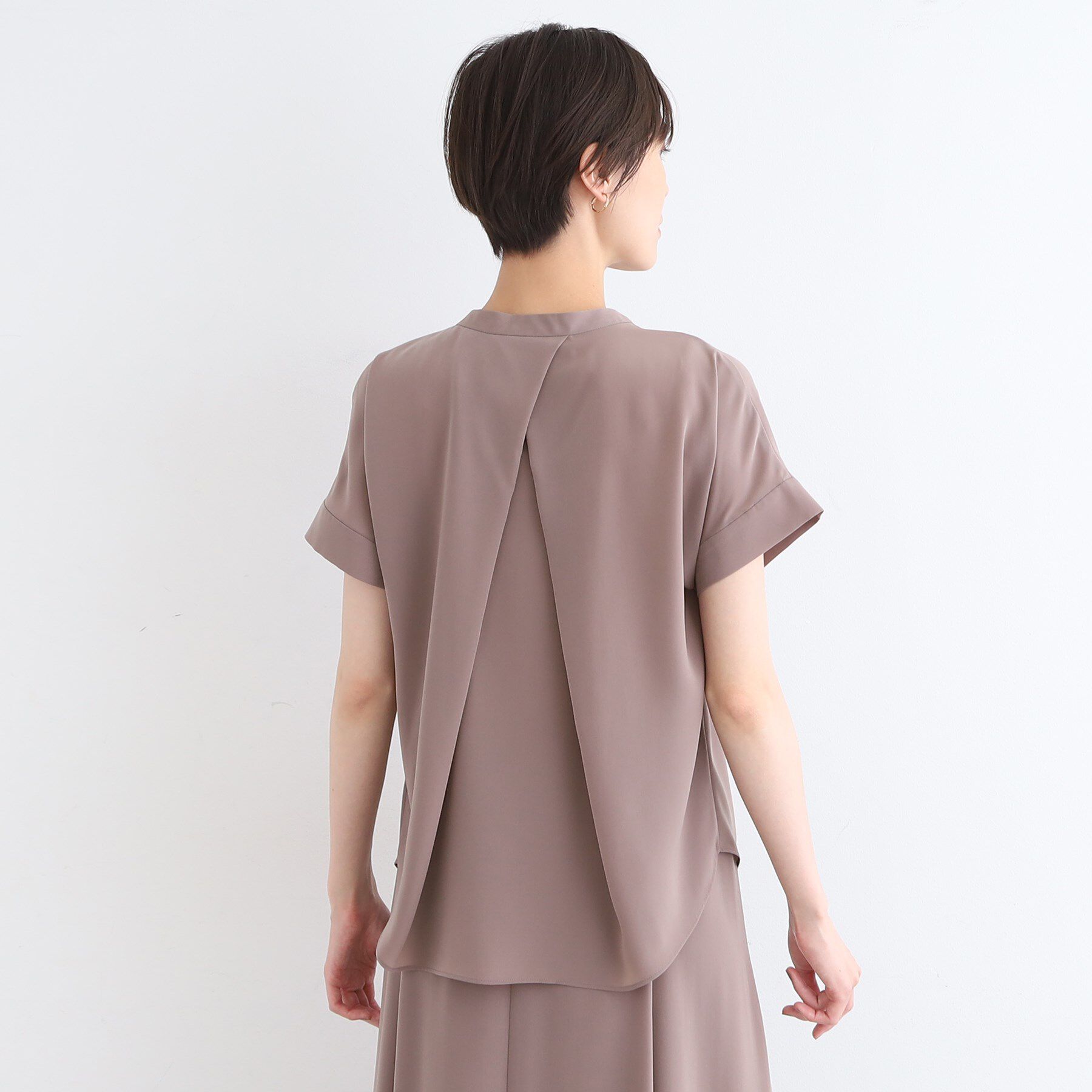 INDIVI「【洗える／SETUP可能】ドレーピースキッパーブラウス」|シャツ・ブラウス|