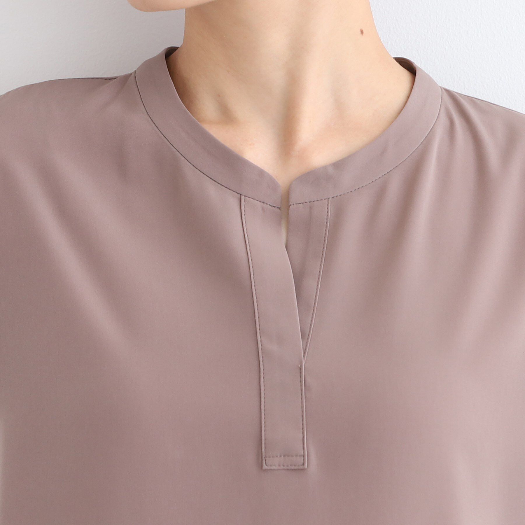 INDIVI「【洗える／SETUP可能】ドレーピースキッパーブラウス」|シャツ・ブラウス|