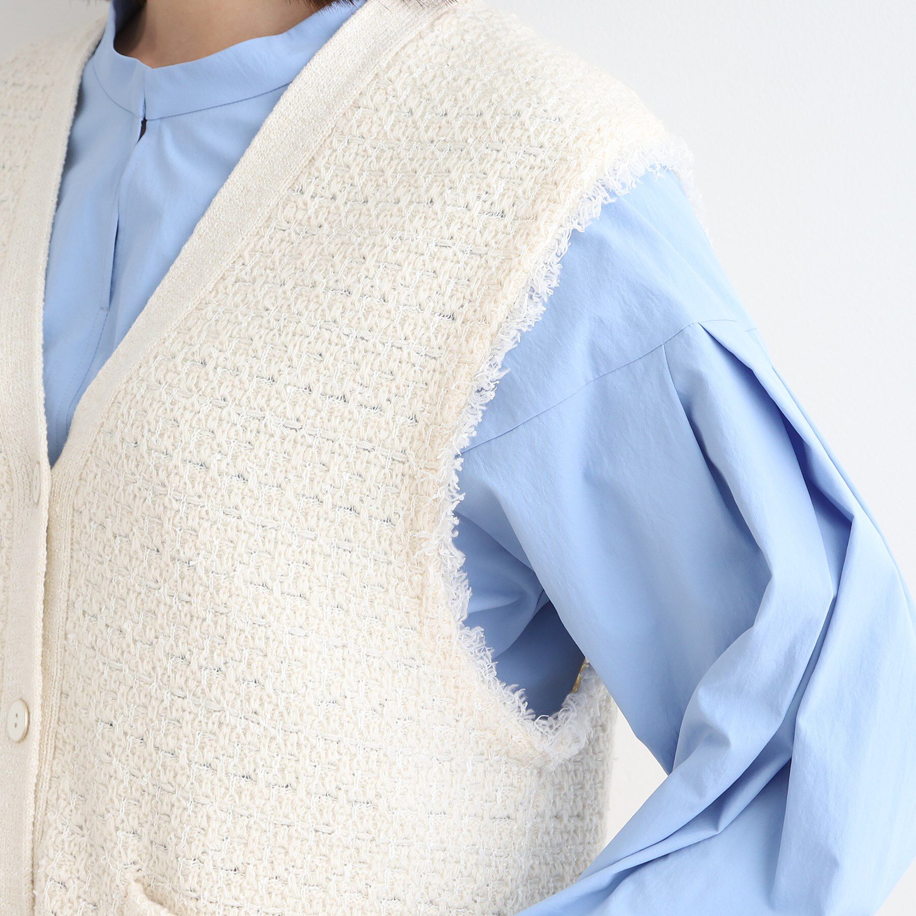 INDIVI「【トレンド】ツィードジレニット」|ベスト・ジレ|