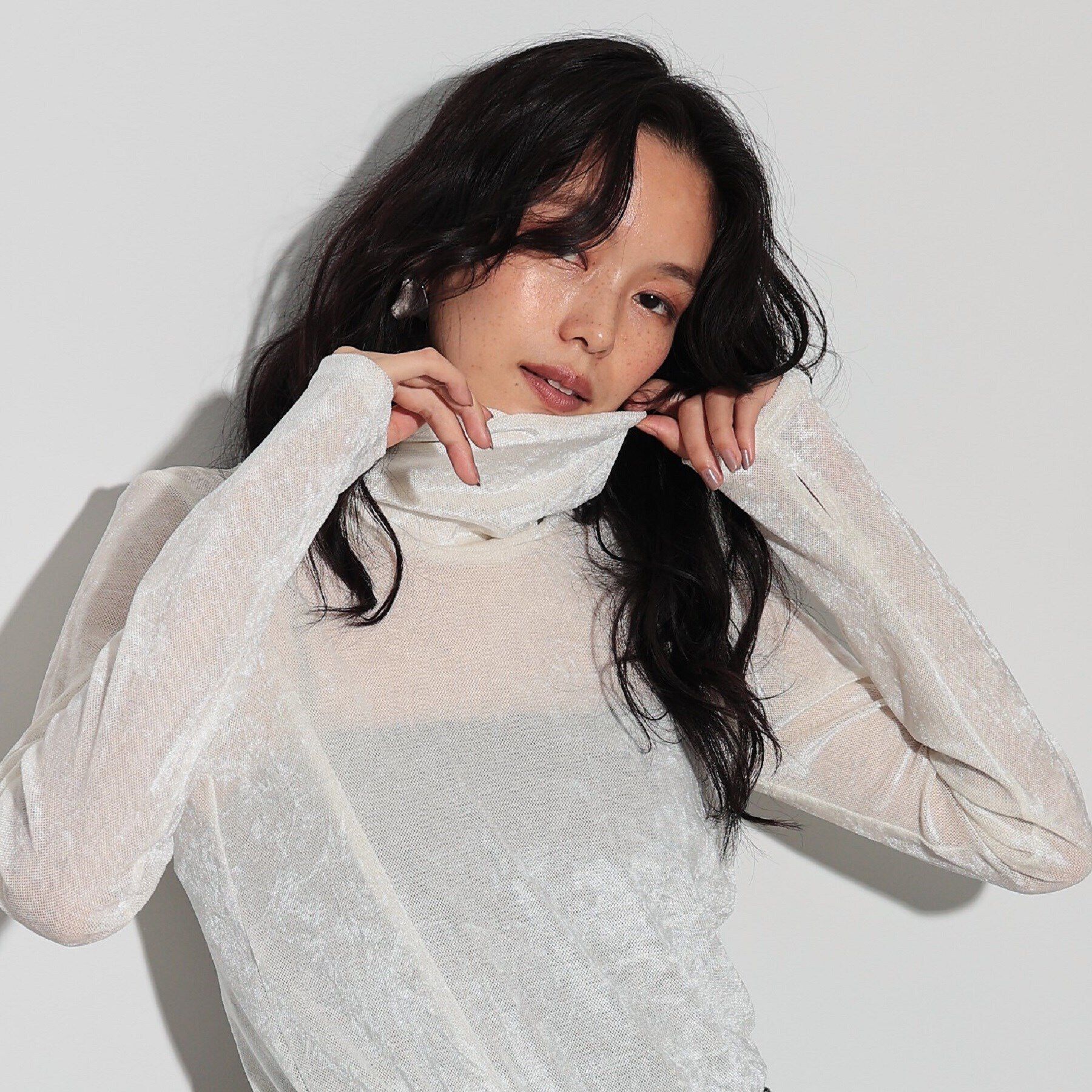 GALLEST「フロッキーチュールシアートップス」|Tシャツ・カットソー|アイボリー(004)