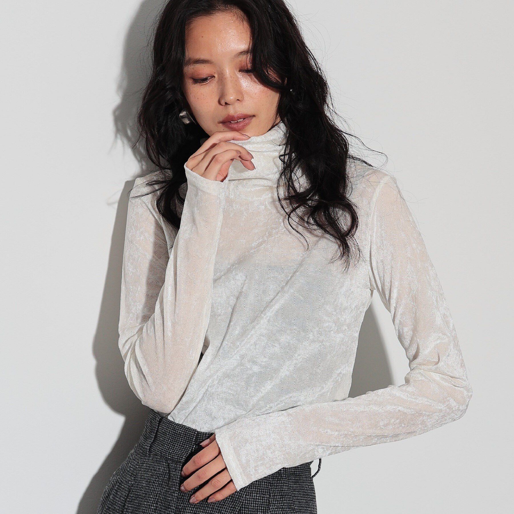 GALLEST「フロッキーチュールシアートップス」|Tシャツ・カットソー|