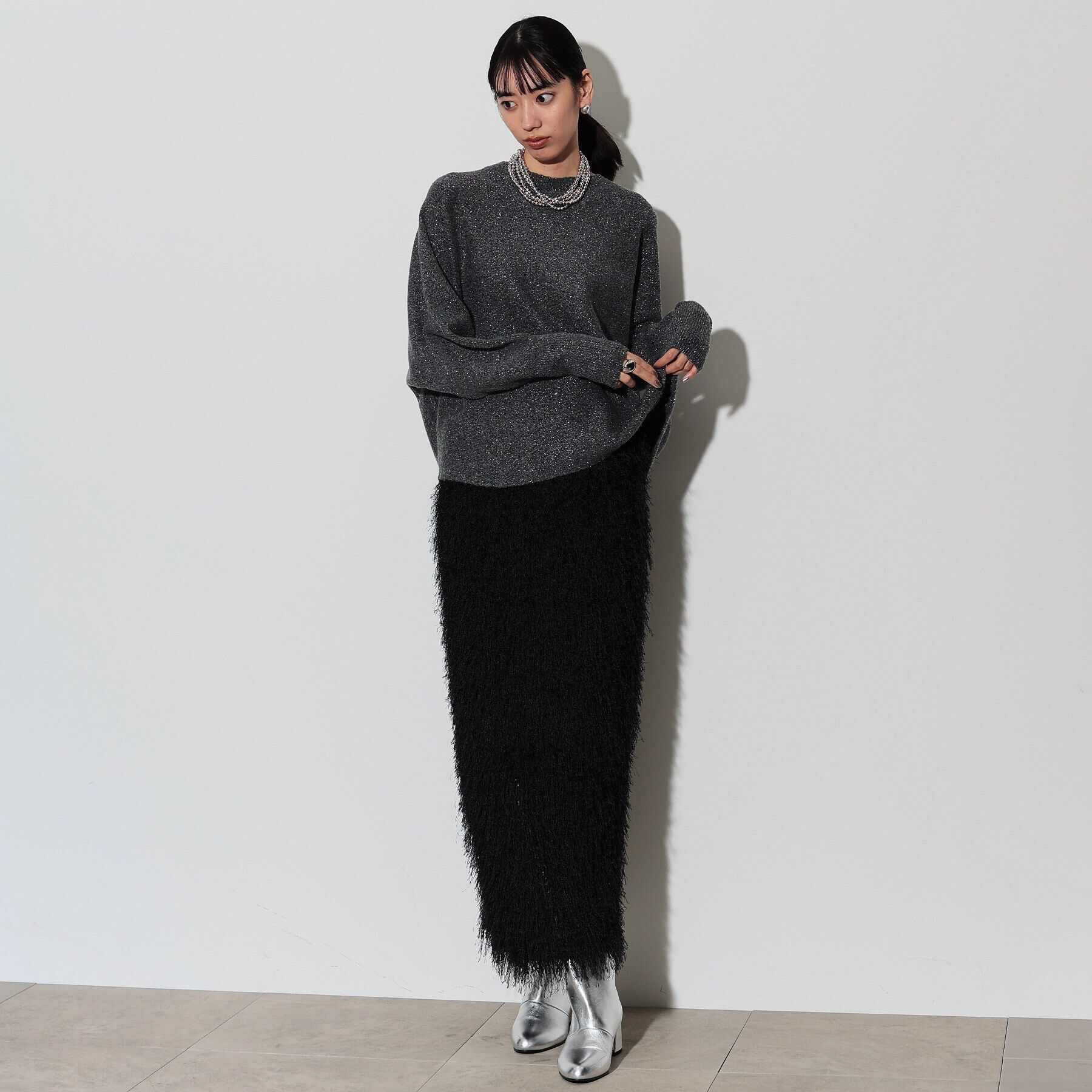 GALLEST「カットシャギータイトスカート」|スカート|