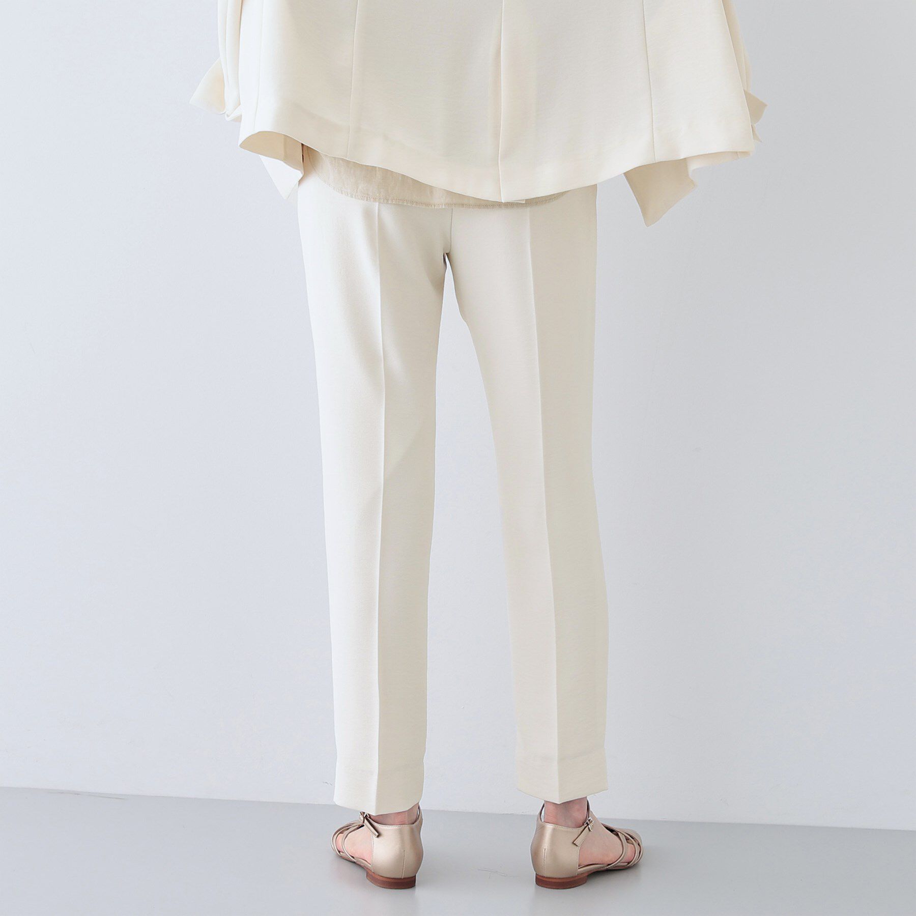 INDIVI「【着る日傘/遮熱/UVケア】タックテーパードパンツ」|その他|