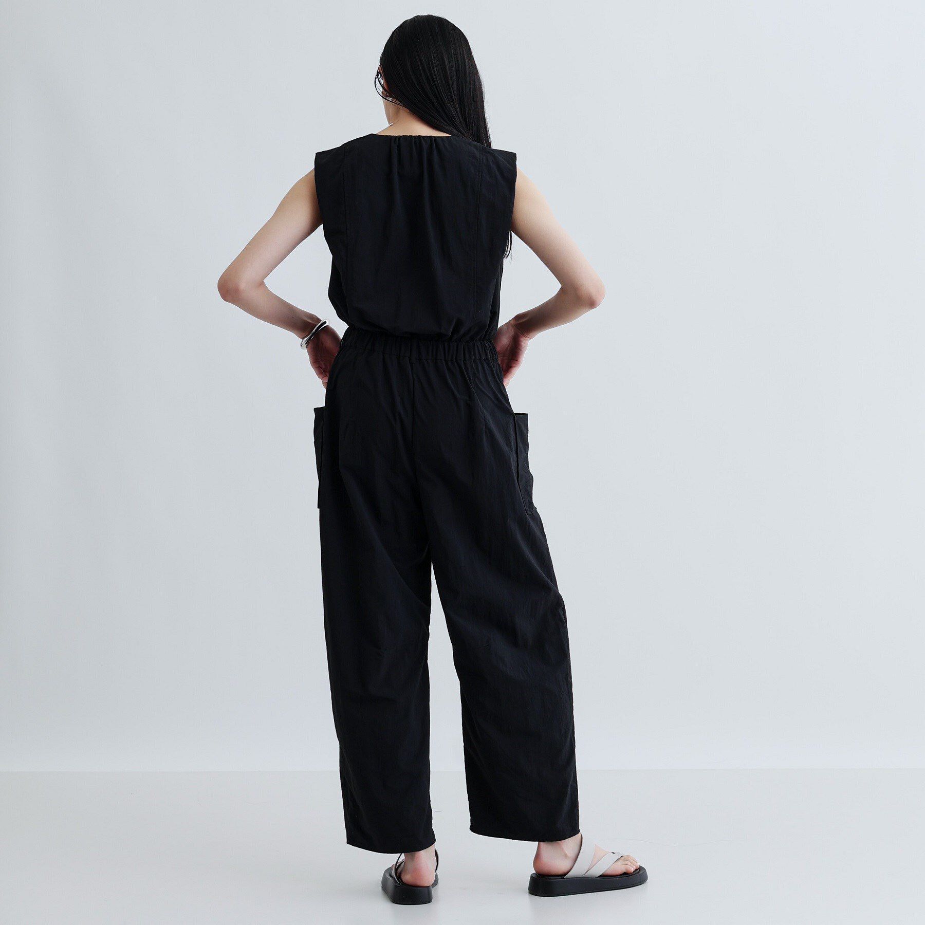 GALLEST「Vネックオーバーオール」|オールインワン|