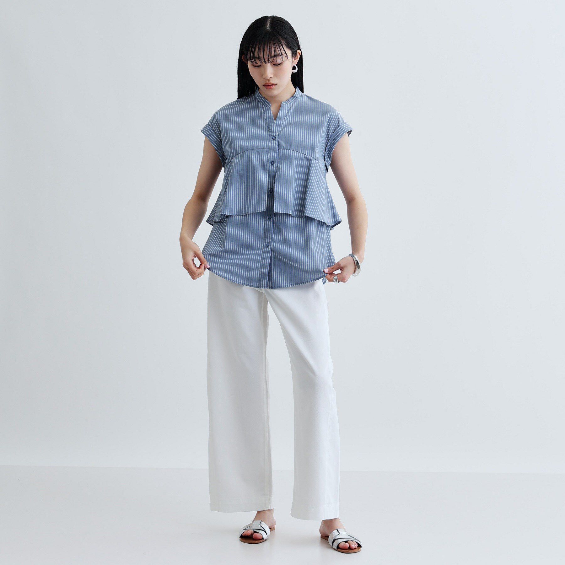 GALLEST「2WAYペプラムシャツ」|シャツ・ブラウス|