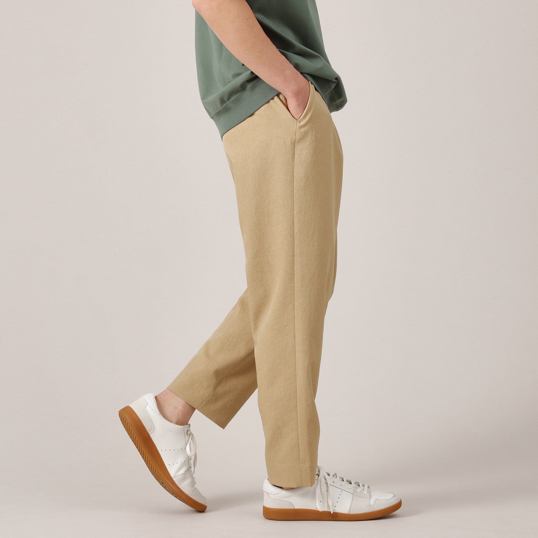 TAKEO KIKUCHI「【多機能】リネンライクカルゼ イージーパンツ」|その他|