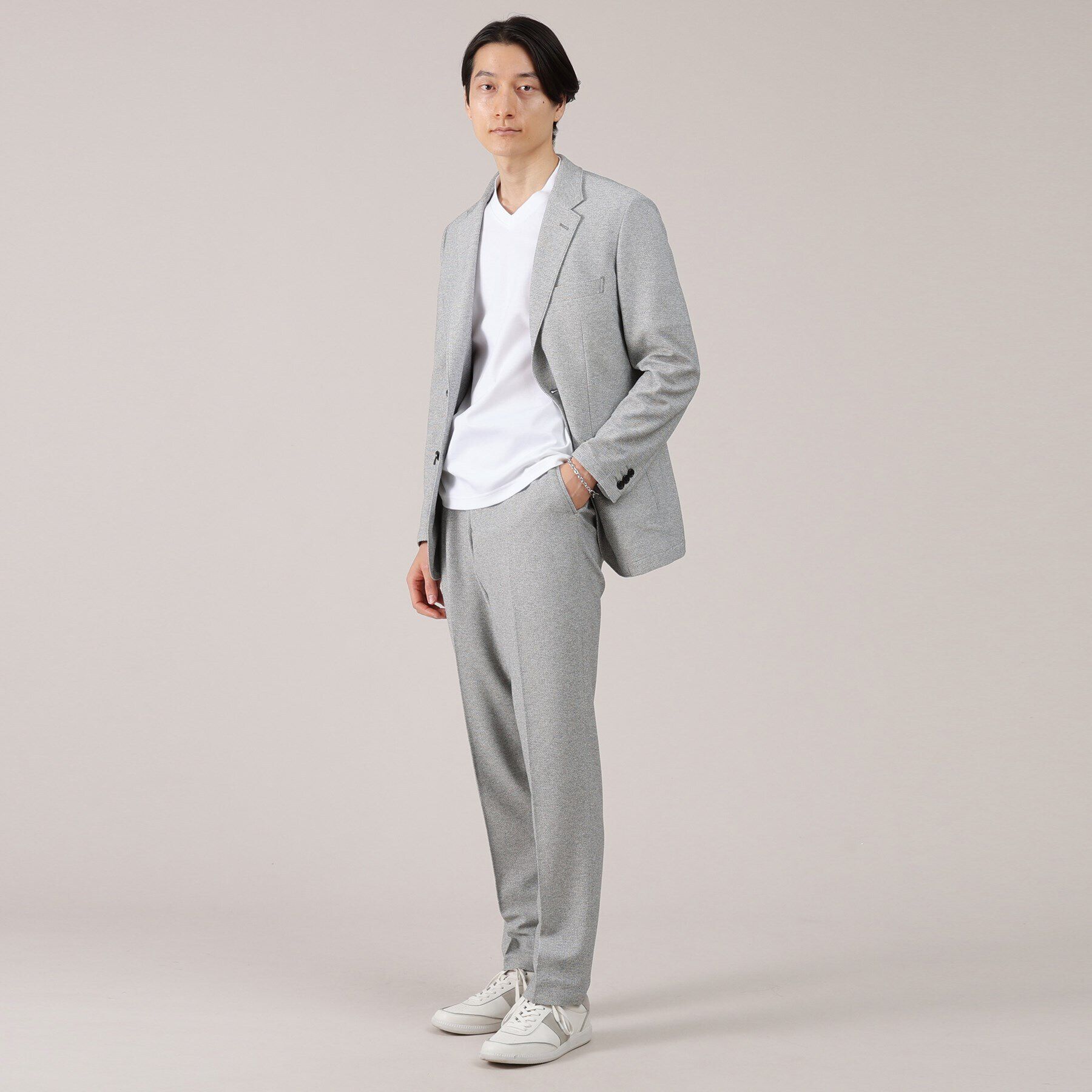 TAKEO KIKUCHI「【抗菌防臭】尾州 リネンブレンド ハニカムメッシュ パンツ」|その他|