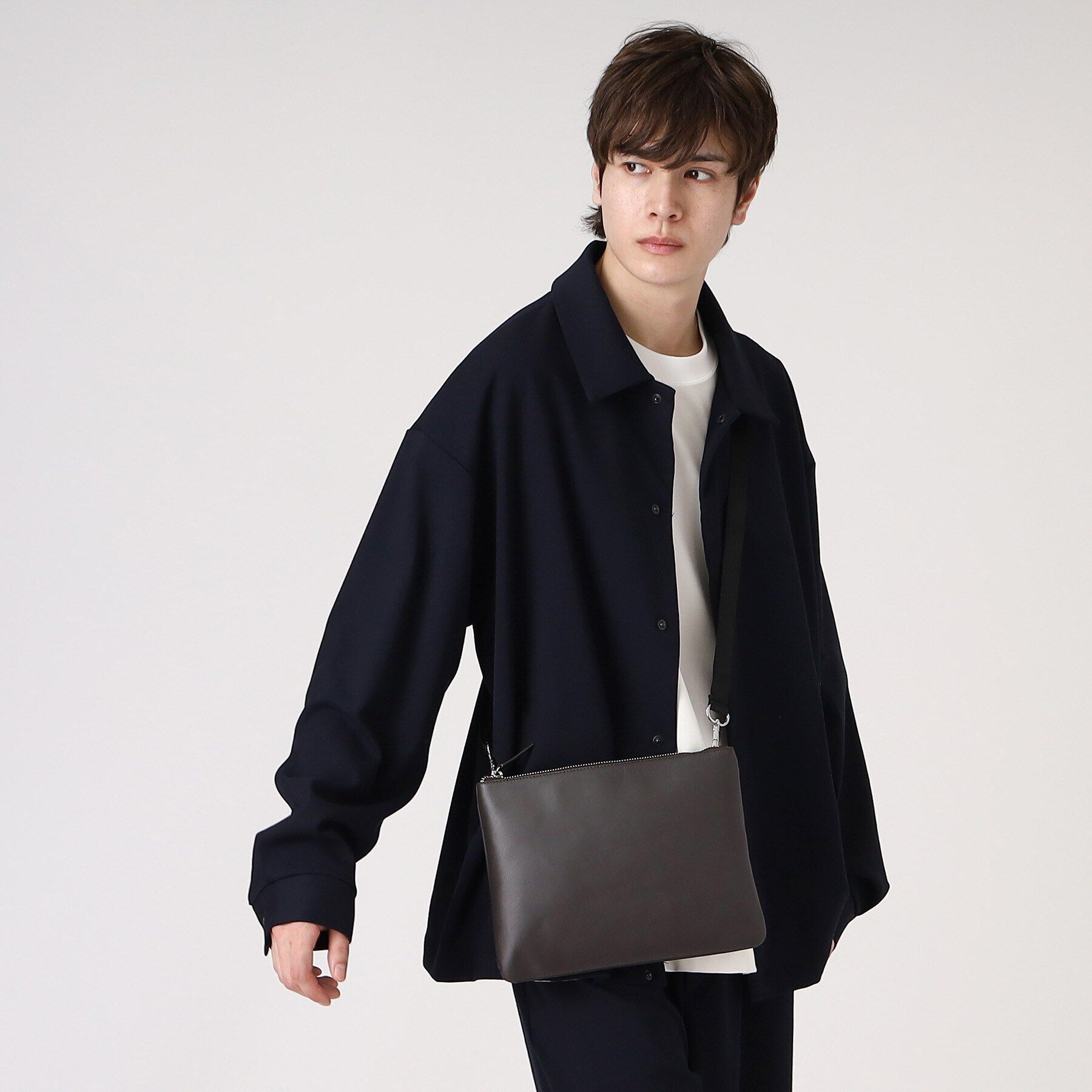 tk.TAKEO KIKUCHI「【WEB限定】レザー2WAYサコッシュバッグ」|ショルダー・メッセンジャー|