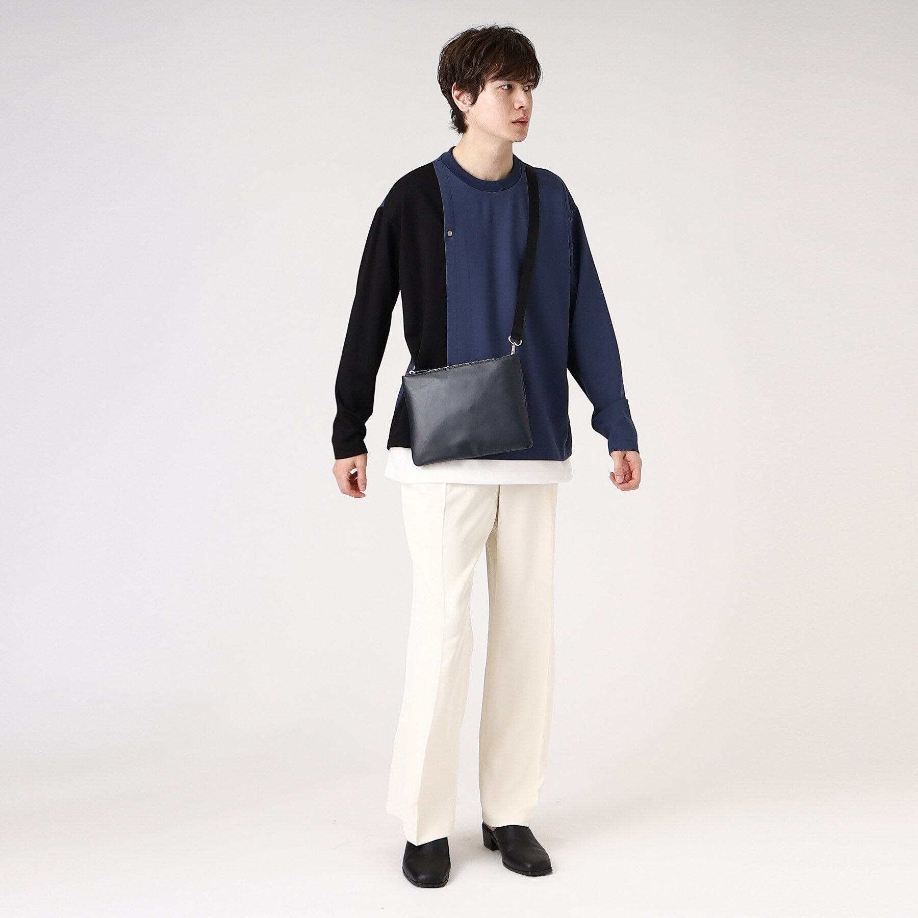 tk.TAKEO KIKUCHI「【WEB限定】レザー2WAYサコッシュバッグ」|ショルダー・メッセンジャー|