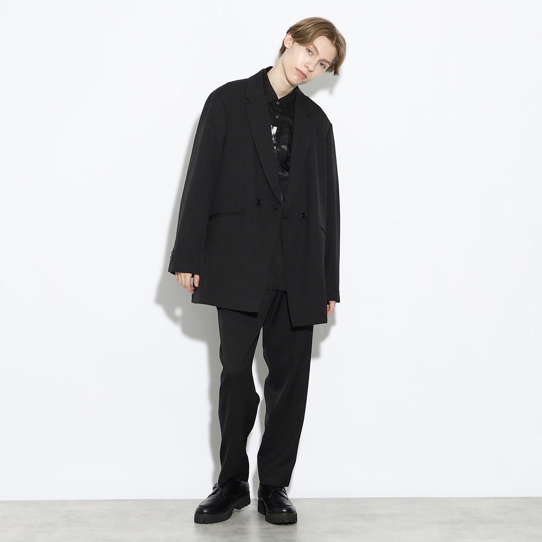 tk.TAKEO KIKUCHI「【WEB限定】2点セット　オーバーラフセミダブルセットアップ（ダブル＆シングルジャケット）」|スーツ|