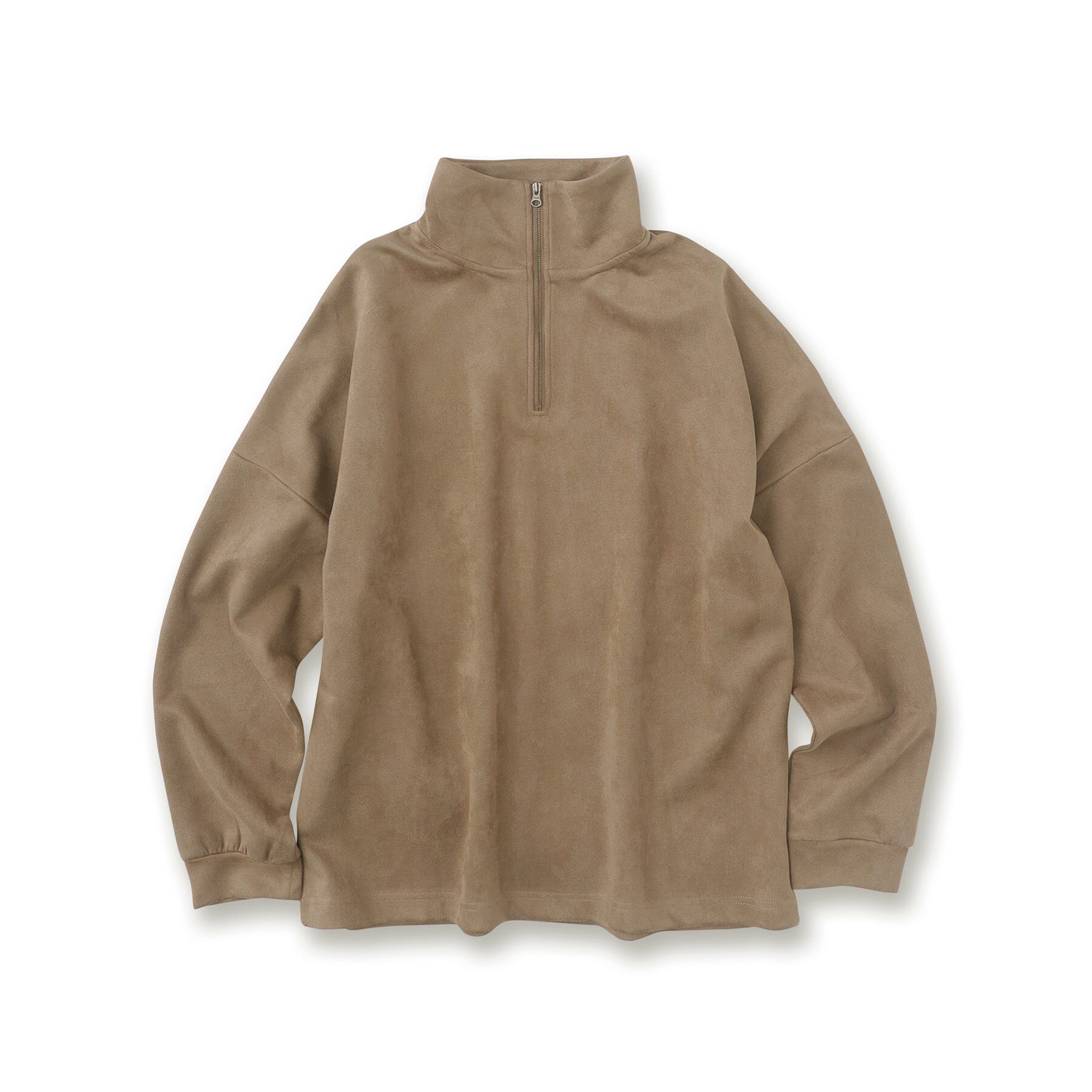 tk.TAKEO KIKUCHI「スエード調プチドルマンハーフジップカットソー」|Tシャツ・カットソー|