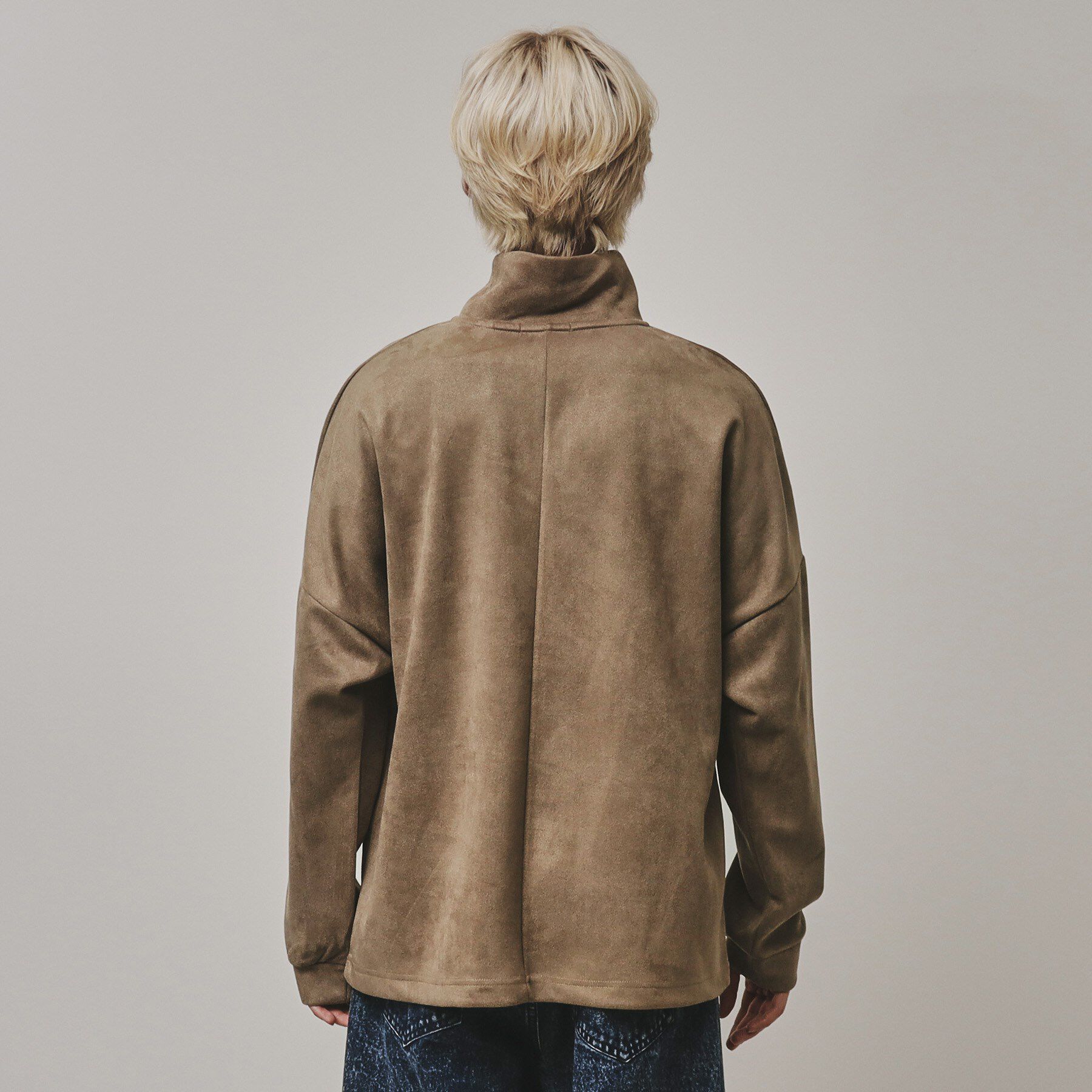 tk.TAKEO KIKUCHI「スエード調プチドルマンハーフジップカットソー」|Tシャツ・カットソー|