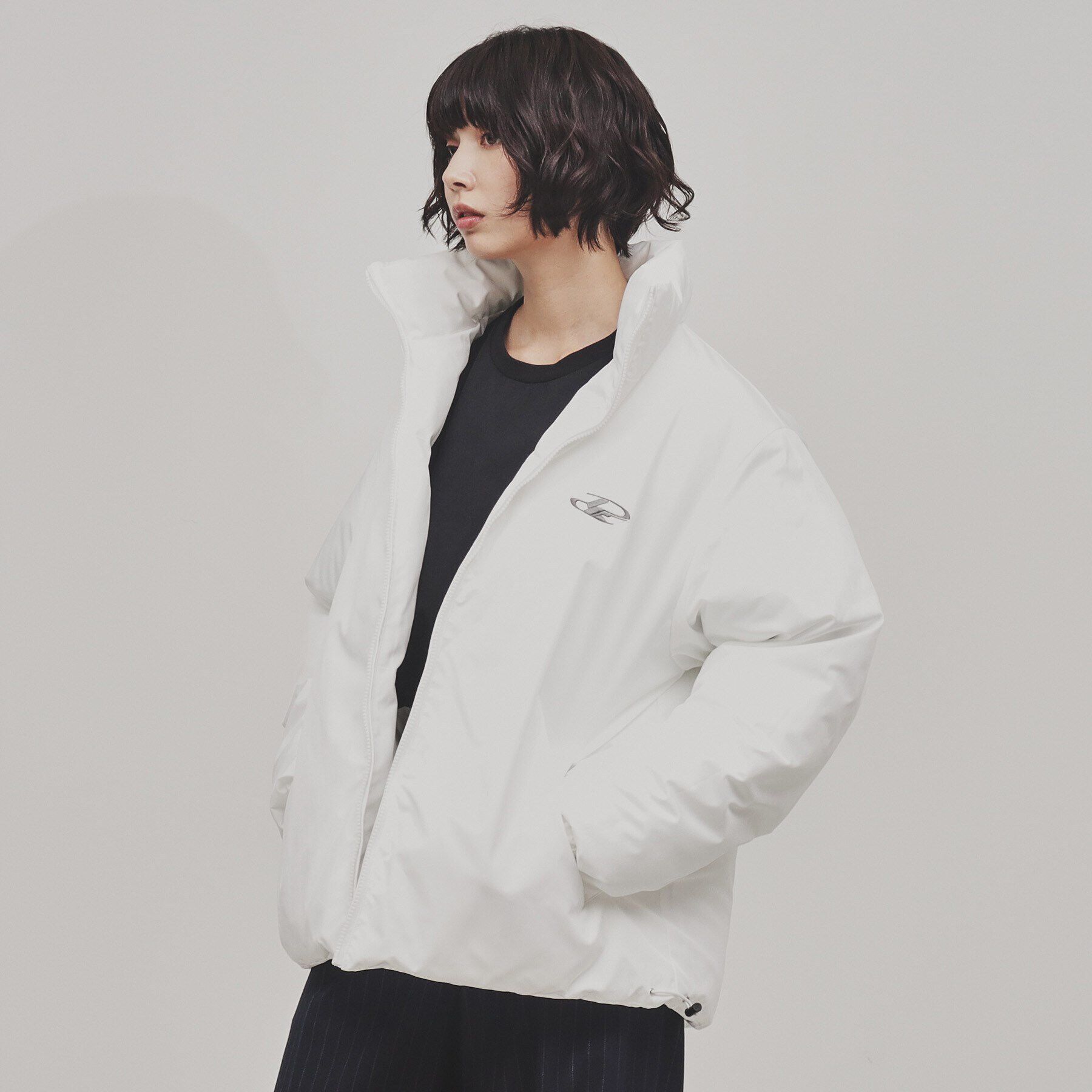 tk.TAKEO KIKUCHI「【2WAY】パテッドリバーシブルジャケット」|ダウン|ホワイト(001)