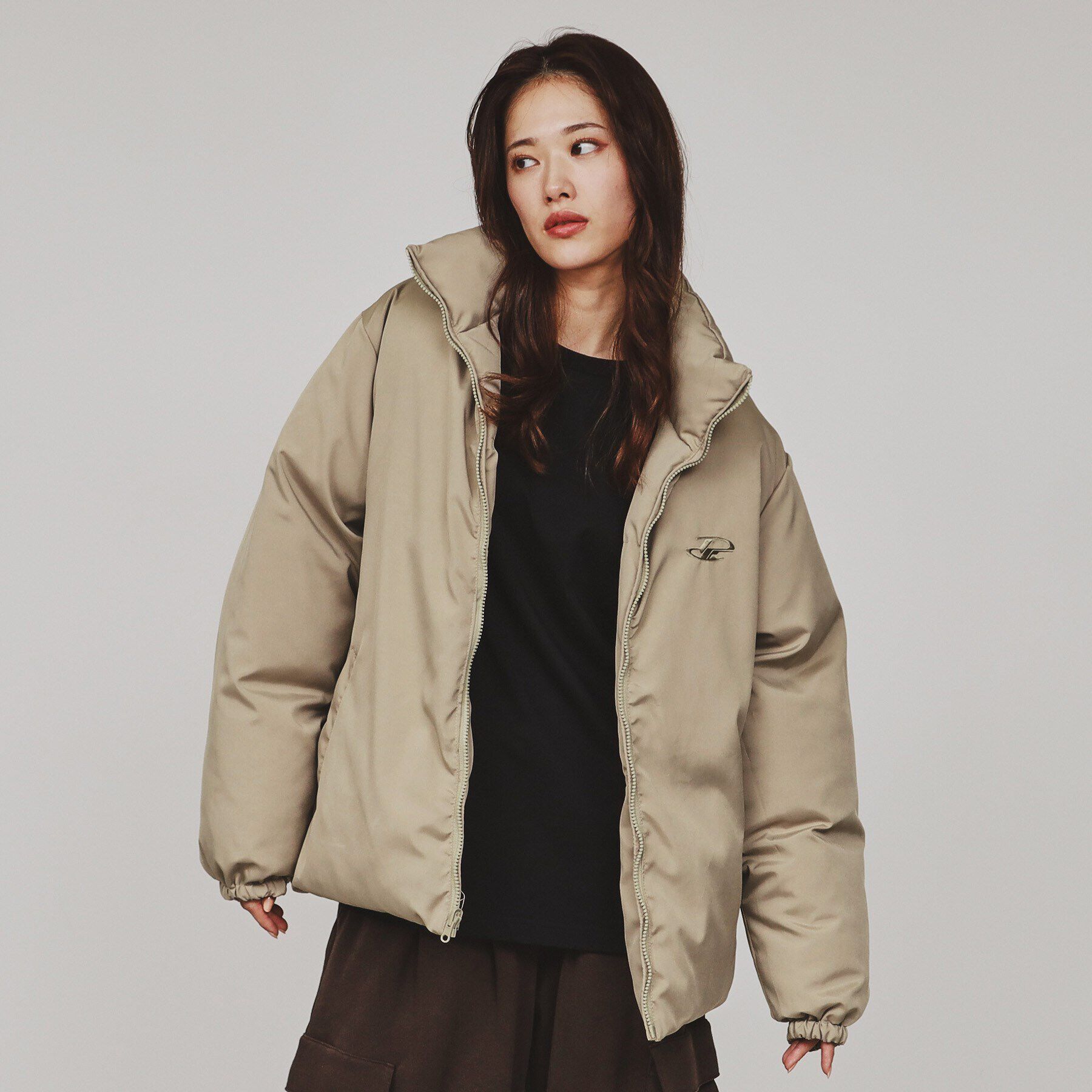 tk.TAKEO KIKUCHI「【2WAY】パテッドリバーシブルジャケット」|ダウン|ベージュ(052)