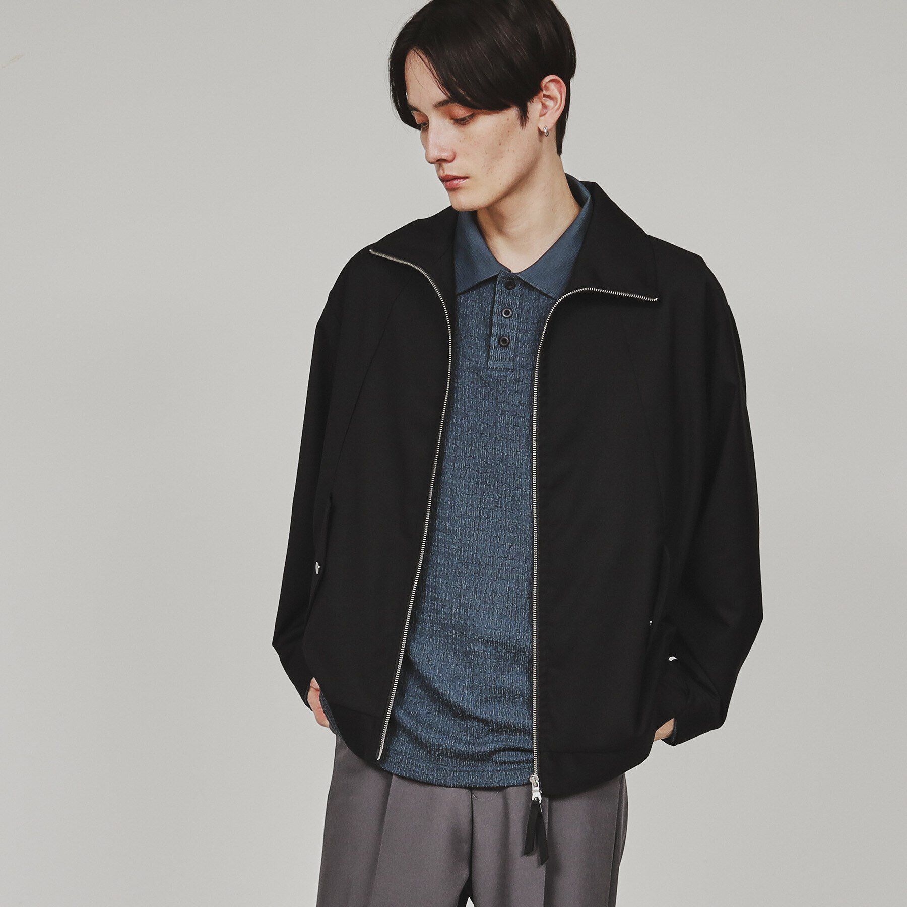tk.TAKEO KIKUCHI「梳毛調TRスタンドブルゾン」|ブルゾン・スタジャン|