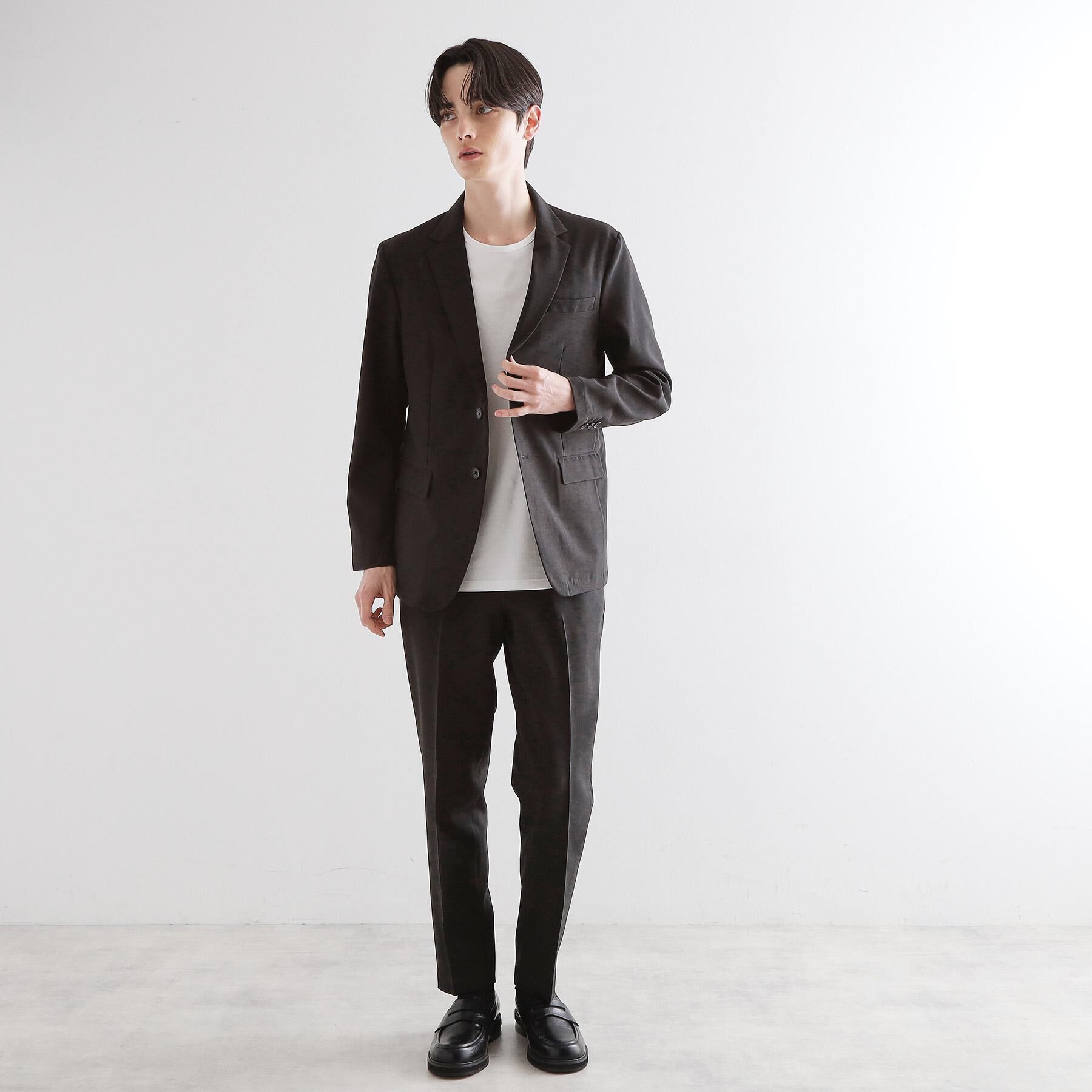 tk.TAKEO KIKUCHI「【WEB限定 マシンウォッシャブル】機能性エアリードライセットアップ/シングルジャケット&テーパード」|スーツ|