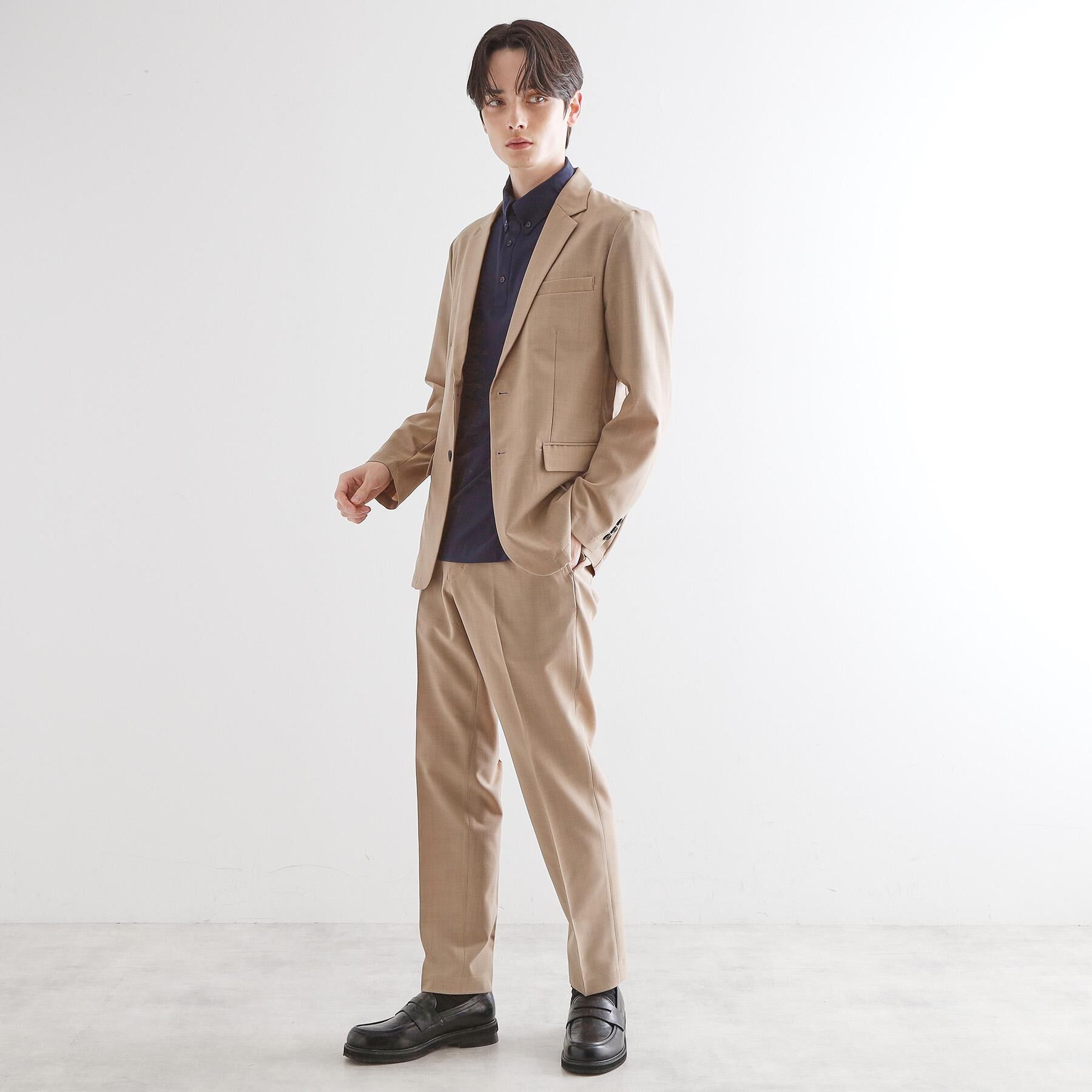 tk.TAKEO KIKUCHI「【WEB限定 マシンウォッシャブル】機能性エアリードライセットアップ/シングルジャケット&テーパード」|スーツ|