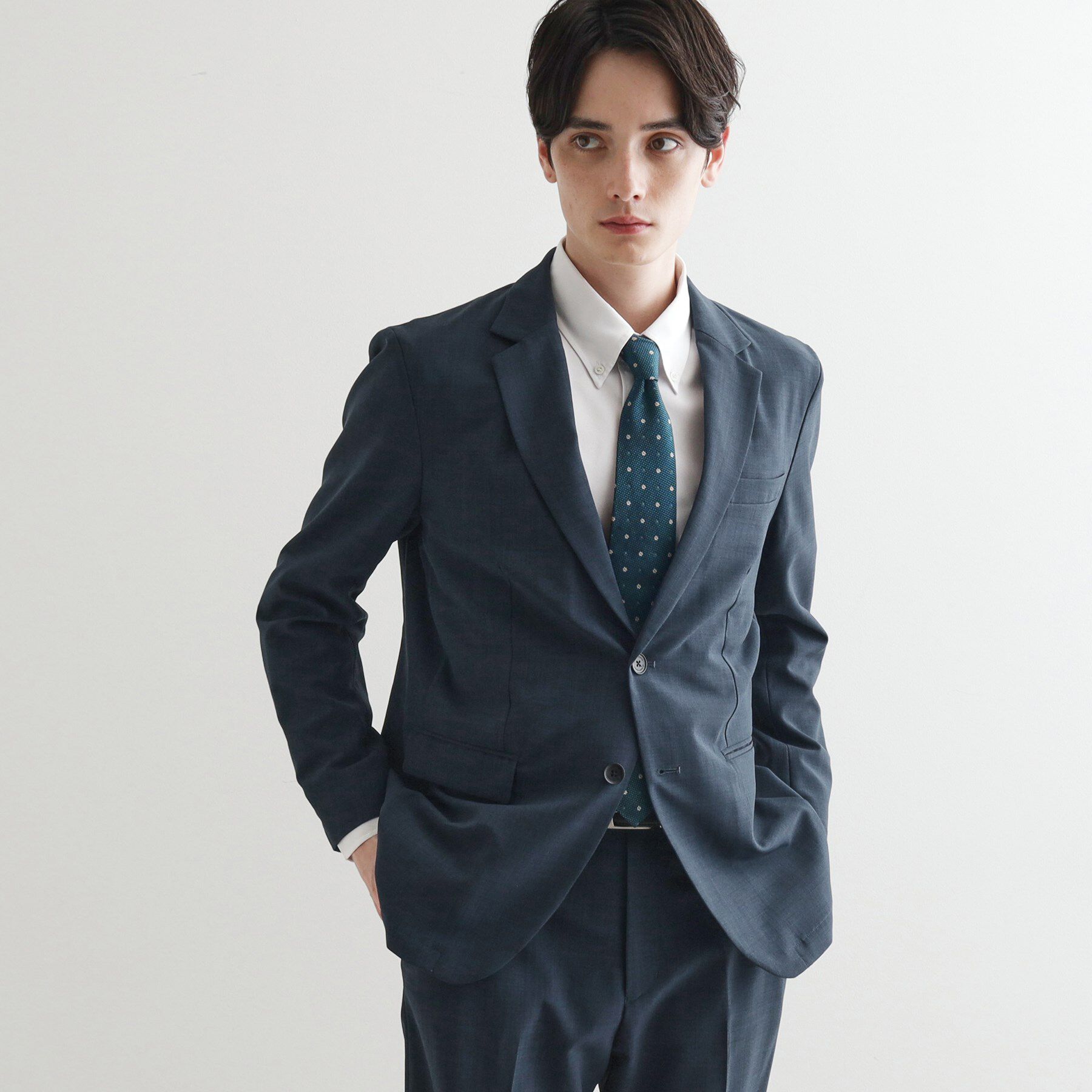 tk.TAKEO KIKUCHI「【WEB限定 マシンウォッシャブル】機能性エアリードライセットアップ/シングルジャケット&テーパード」|スーツ|