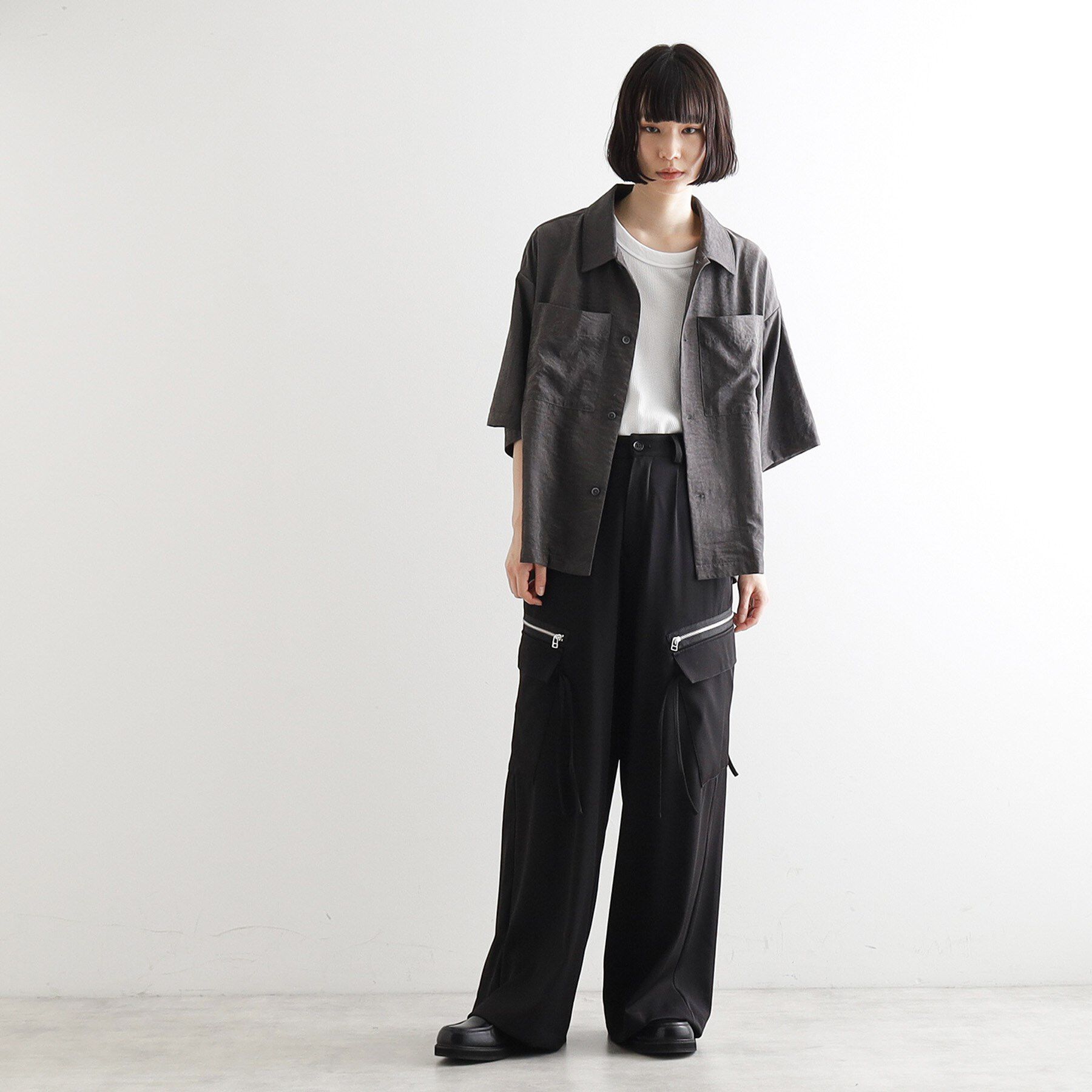 tk.TAKEO KIKUCHI「ヴィンテージライククロップドシャツ」|シャツ・ブラウス|