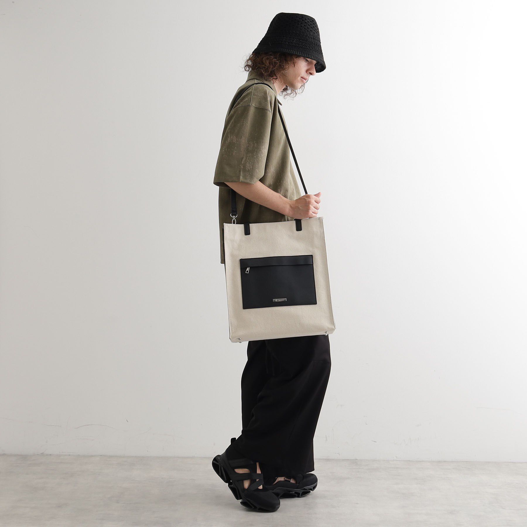 tk.TAKEO KIKUCHI「キャンバスフラットトート」|トートバッグ|