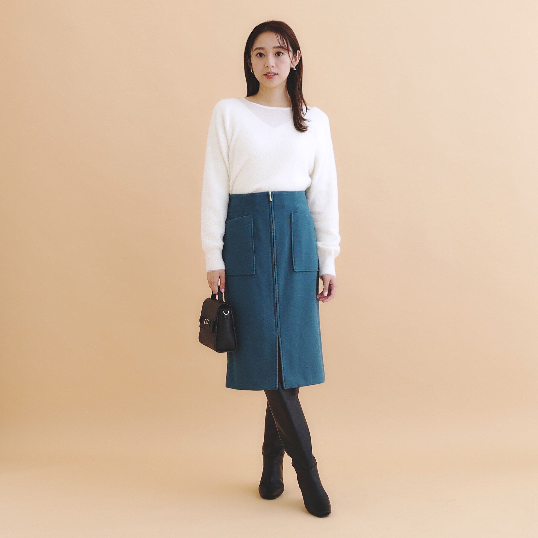 index「シアーレイヤードフェザーヤーンニット【洗濯機洗い可】」|ニット・セーター|