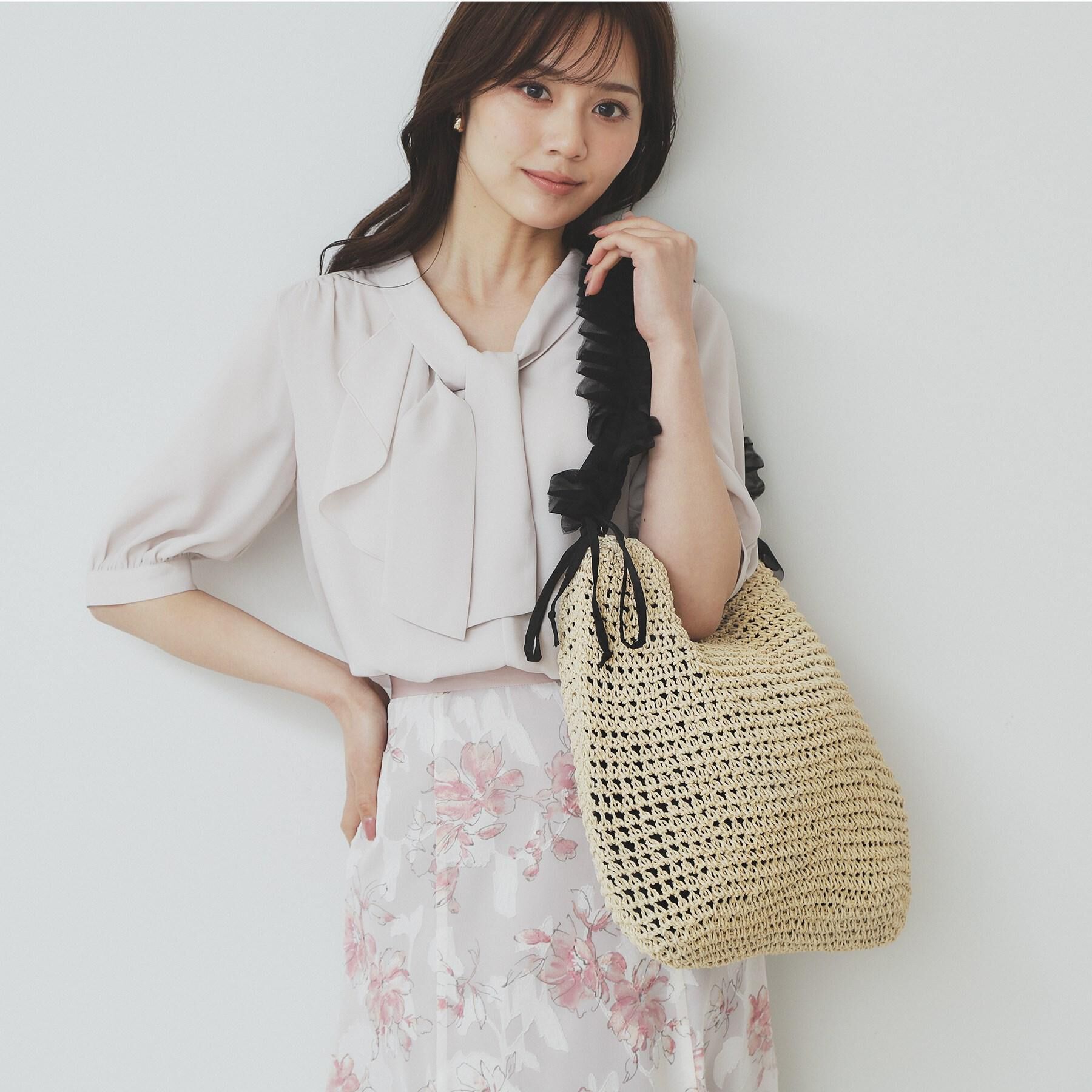 index「雑材ワンショルダーフリルA4トート」|トートバッグ|